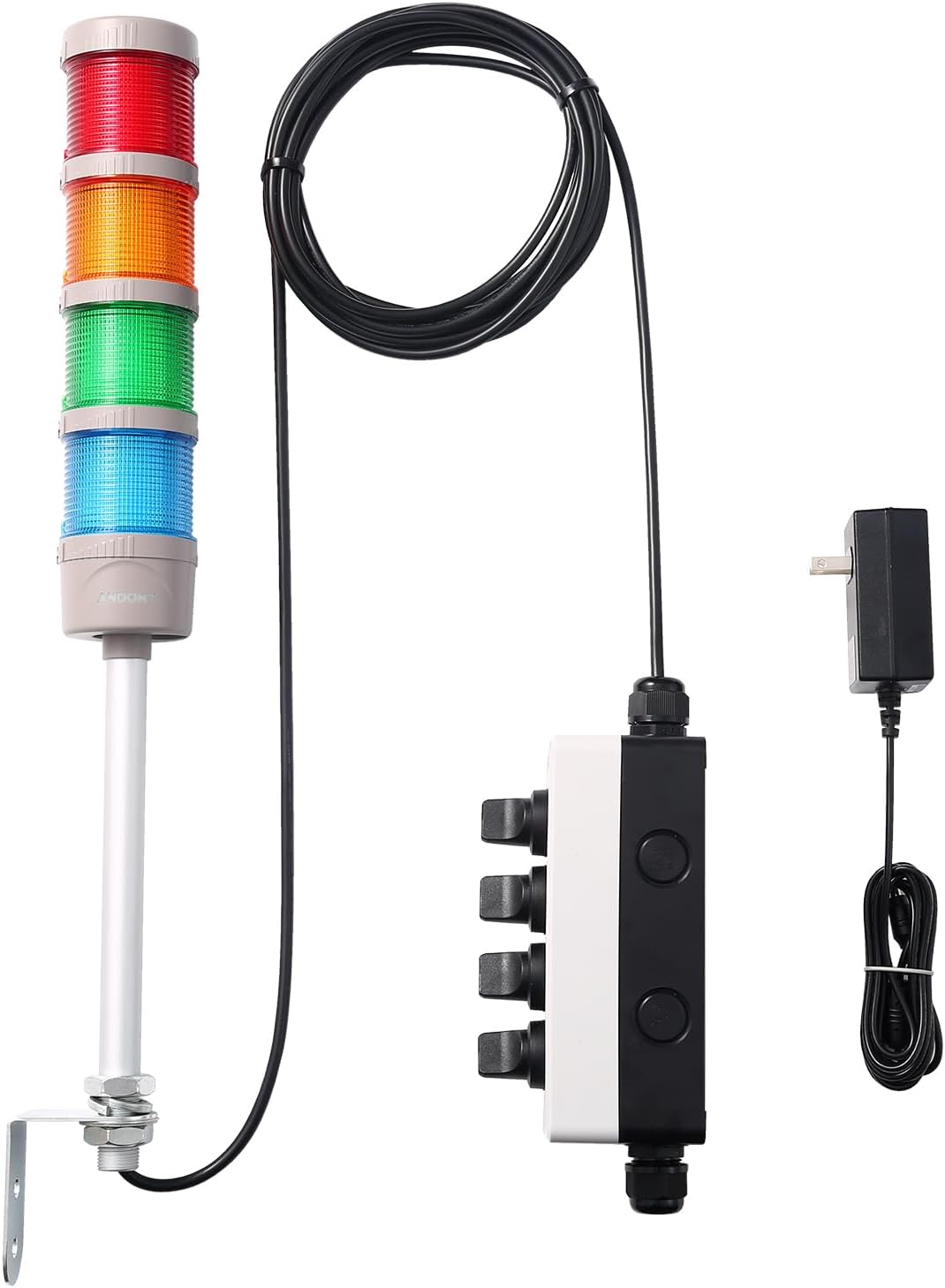 ABB Switch. Mean Well 120V-24V Power Adapter & 16ft Extension Cable for Factory Manufacturing