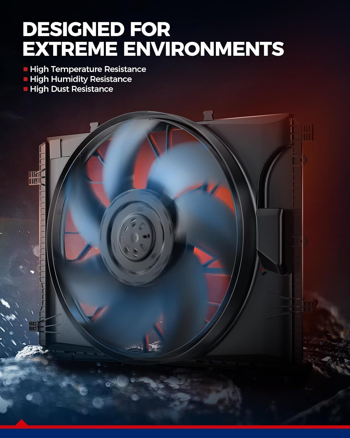 KAX Radiator Cooling Fan Assembly. Compatible with 2009-2010 Charger/300 2.7/3.5/6.1L. 2009-2023 Charger 5.7L. Challenger. 300 5.7L. (Single Fan Module). Replace # 621526. 68050129AA. 420051. 2811727