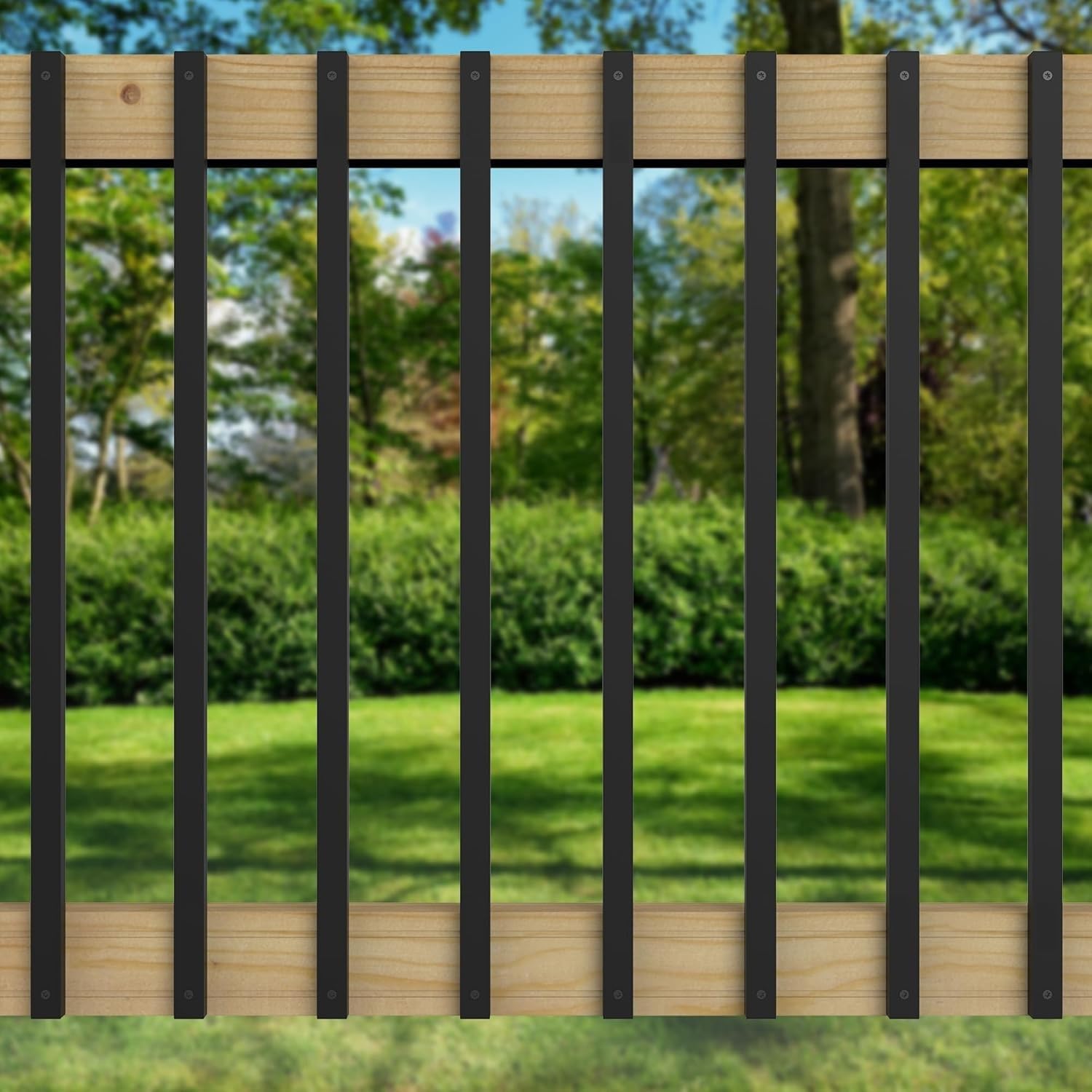 HZIU 60 Pack 29.5 Deck Balusters .Rectangular Stainless Steel Railing Kit | Rustproof Side Mount Spindles Railings with End Caps & Screws–Modern Porch Balusters for Patio. Balcony&Outdoor Staircases - Amazon.com