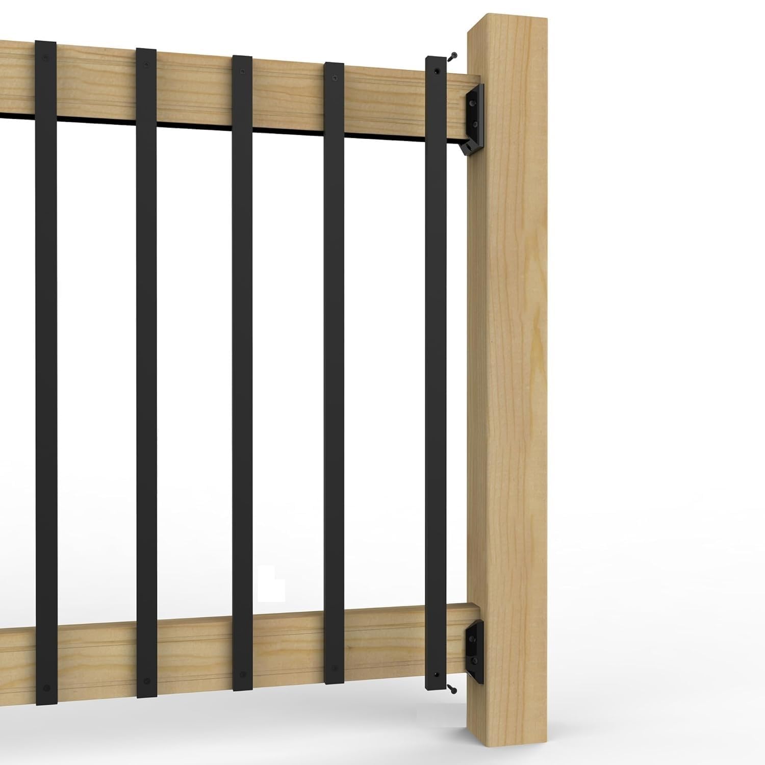 HZIU 60 Pack 29.5 Deck Balusters .Rectangular Stainless Steel Railing Kit | Rustproof Side Mount Spindles Railings with End Caps & Screws–Modern Porch Balusters for Patio. Balcony&Outdoor Staircases - Amazon.com