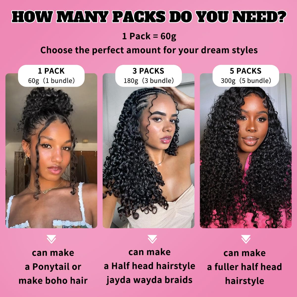 Human Crochet Hair for Black Women 18 18 Inch 60g/Pack Knotless Pre-Separated Burmese Curly Human Hair Lightweight Invisible Miracle Knots Crochet Human Hair Extensions Can Last 12 Months