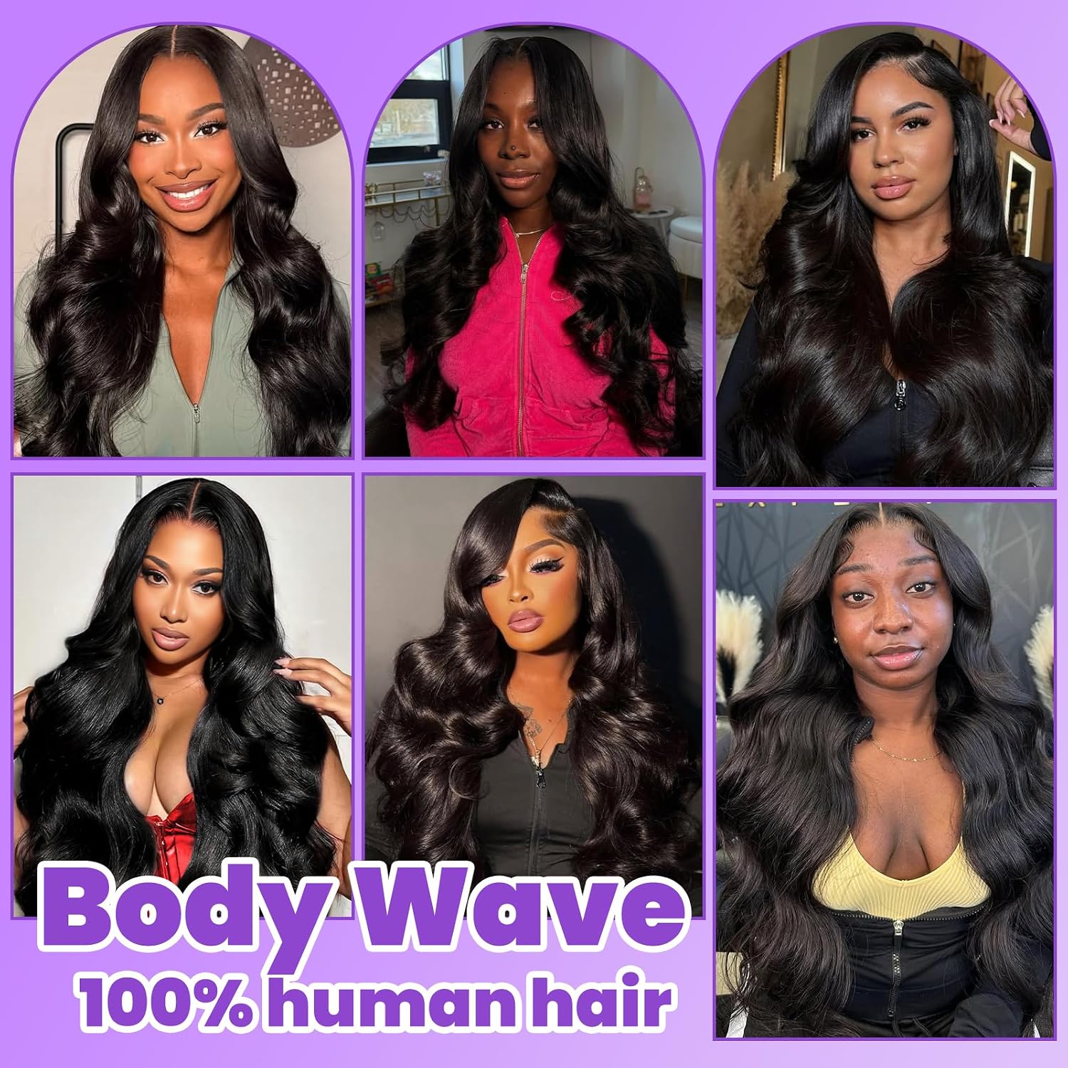 12A Body Wave Human Hair Bundles 20 22 24 26 Inch 4 Bundles Natural Black | 12A Body Wave Human Hair Bundles.Quick Weave Hair Extensions.Very Soft And Healty Hair.Can be Curled & Restyled.