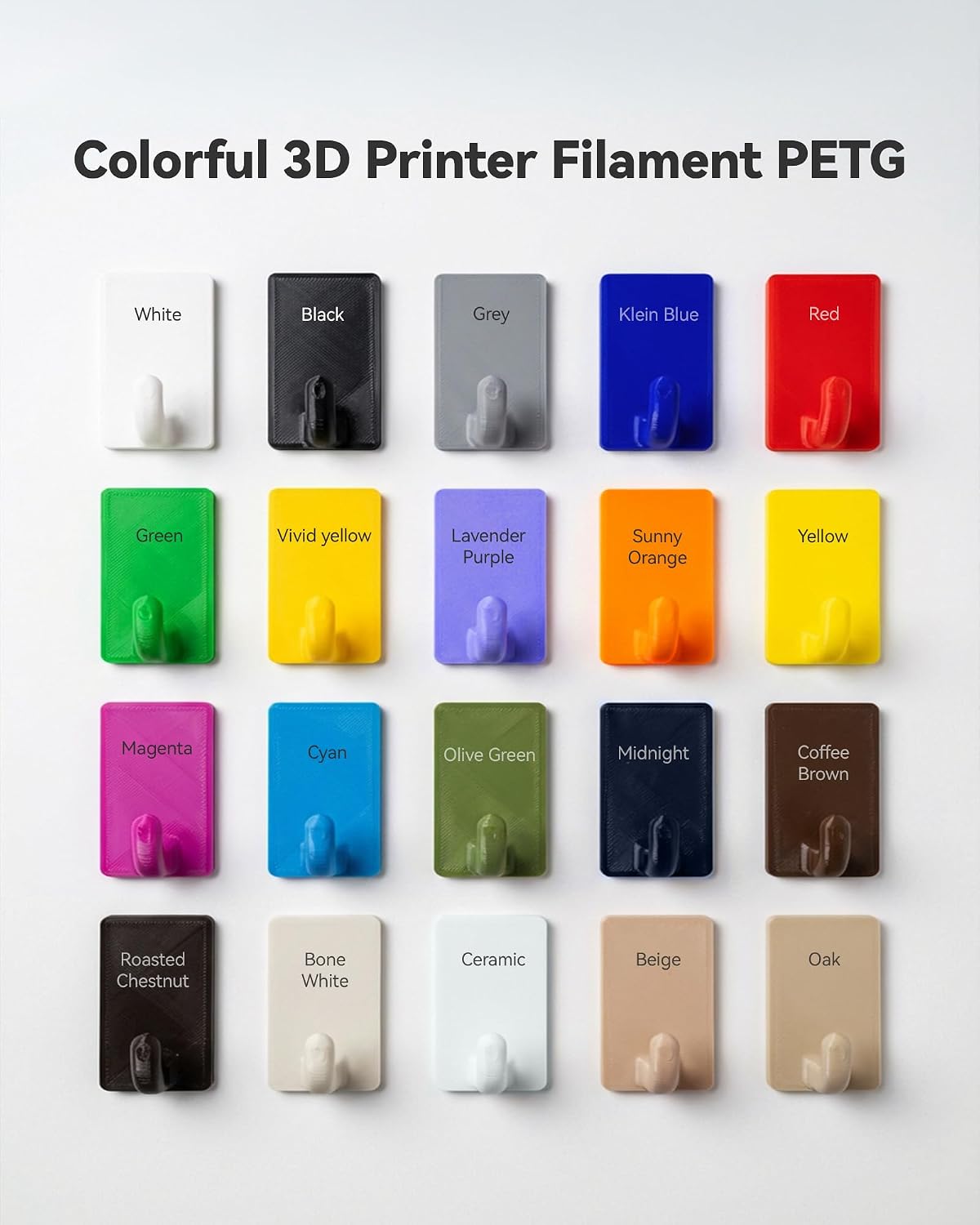 SUNLU PETG Filament 1.75mm.12kg.12 Color Combination | 3D Printer Filament.Less Stringing.High Toughness.High Strength.Dimensional Accuracy +/- 0.02mm