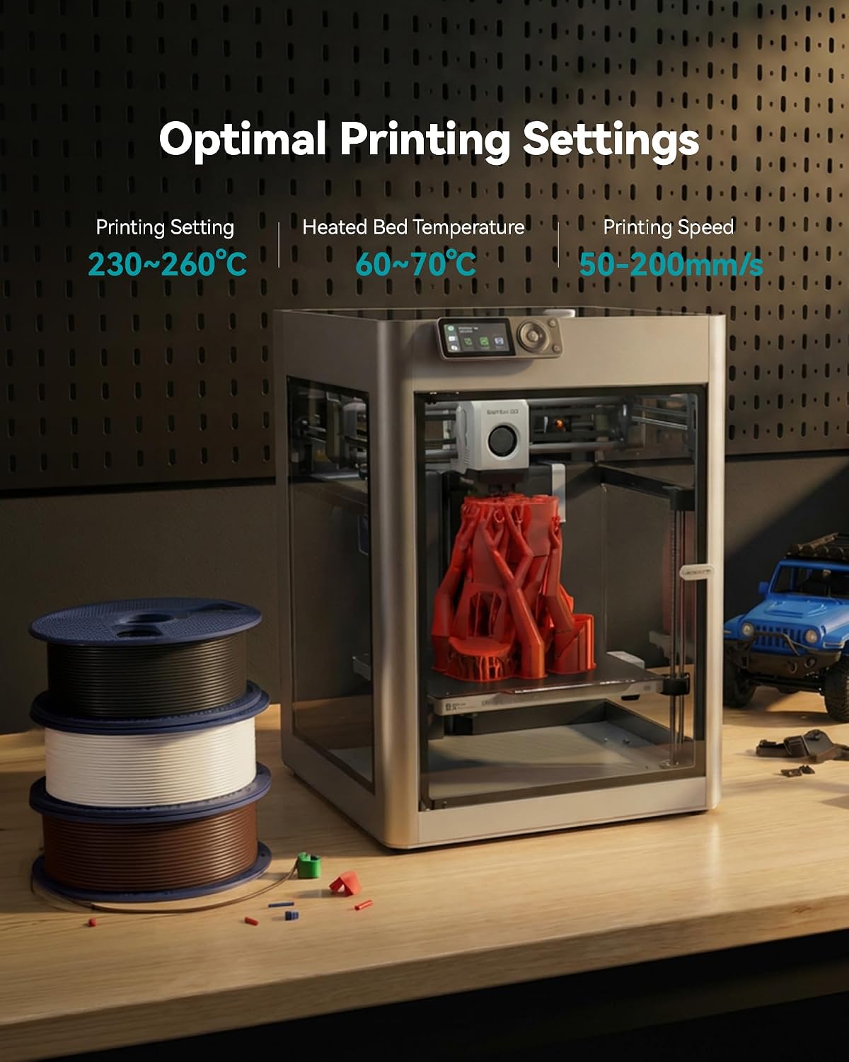 SUNLU PETG Filament 1.75mm.12kg.12 Color Combination | 3D Printer Filament.Less Stringing.High Toughness.High Strength.Dimensional Accuracy +/- 0.02mm