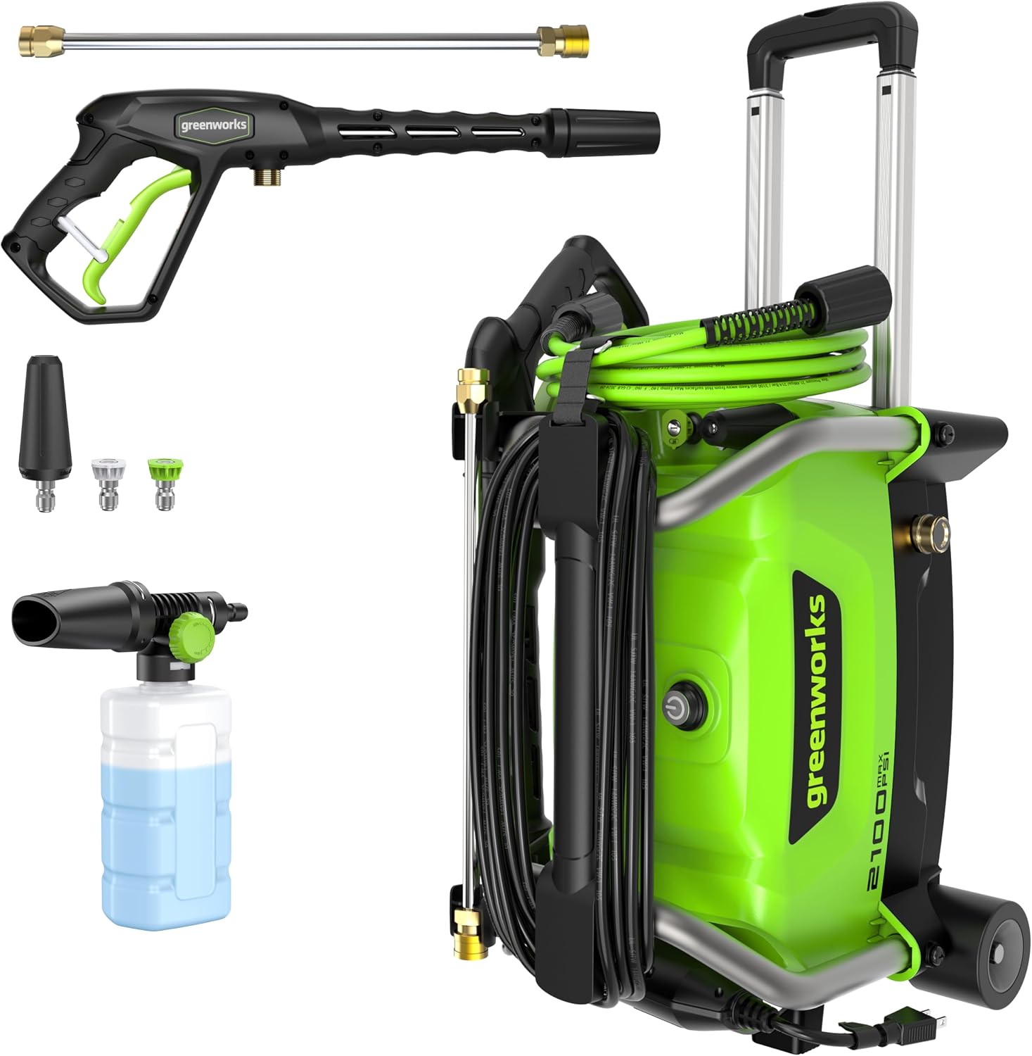 Greenworks 2100 PSI (1.2 GPM) Electric Pressure Washer