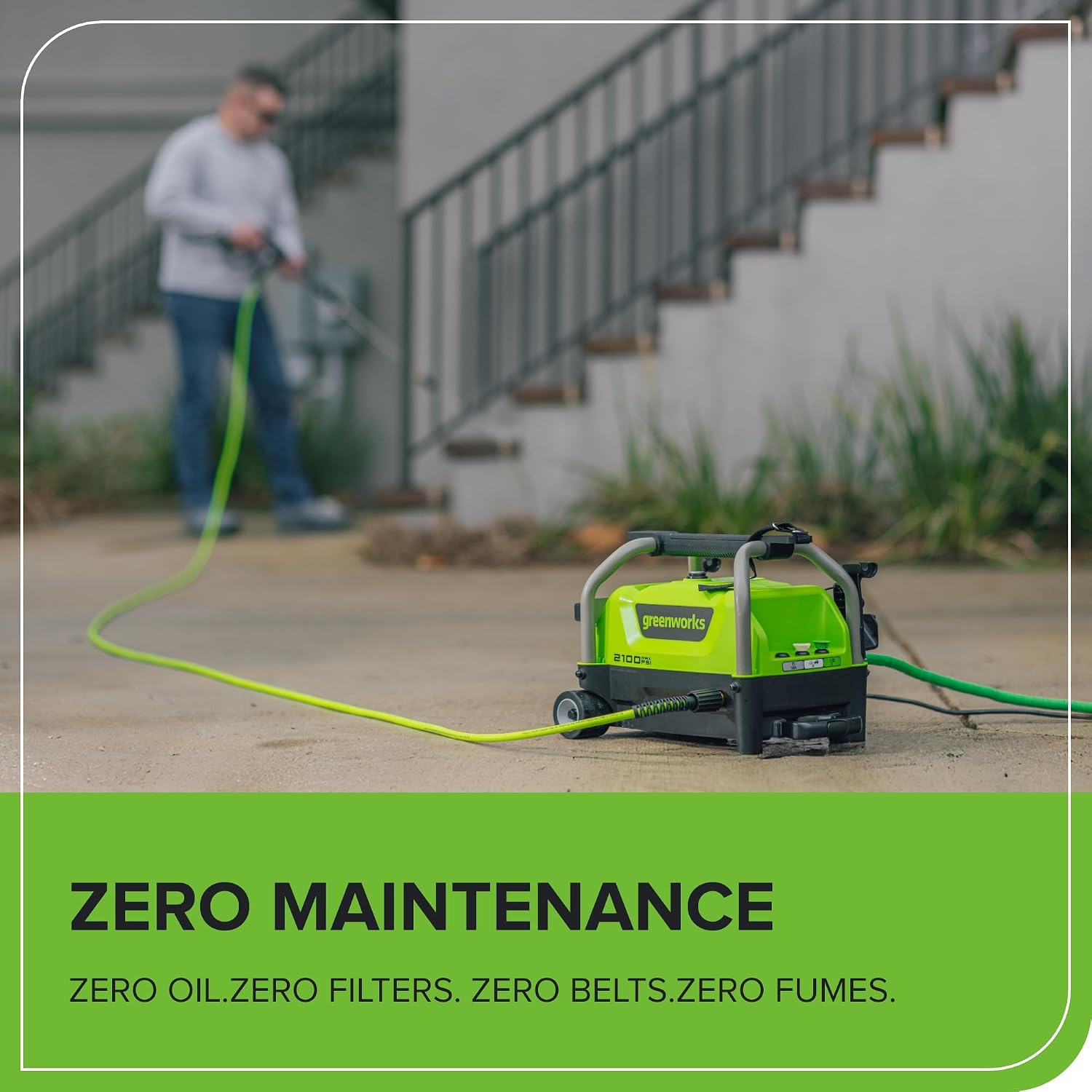 Greenworks 2100 PSI (1.2 GPM) Electric Pressure Washer