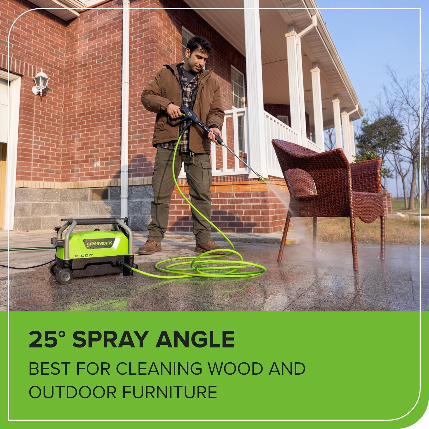 Greenworks 2100 PSI (1.2 GPM) Electric Pressure Washer