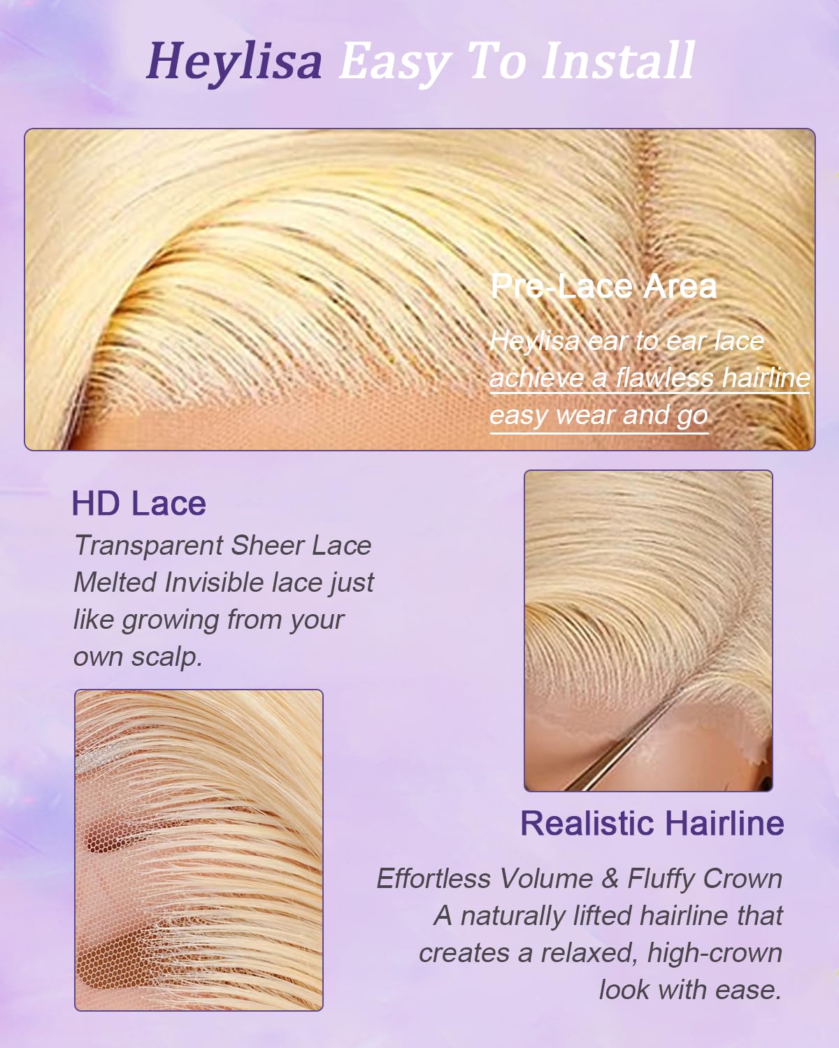 Heylisa 26 Inch 613 Body Wave Blonde Wigs Human Hair 13x6 Lace Frontal Wig | 180% Density 613 Transparent Lace With Pre plucked Hairline Blonde Body Wave Wigs