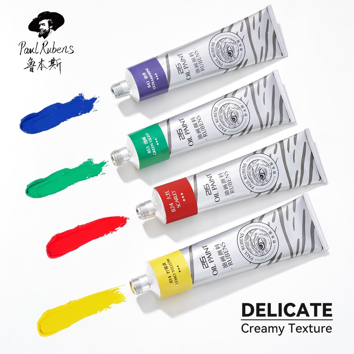 Paul Rubens Oil Paint. 10 Basic Colors*170 ml Large Professional Tubes | Oil Based Paint with High Saturation. Creamy Texture. and Consistency.Art Supplies for Artists. Students. Beginners