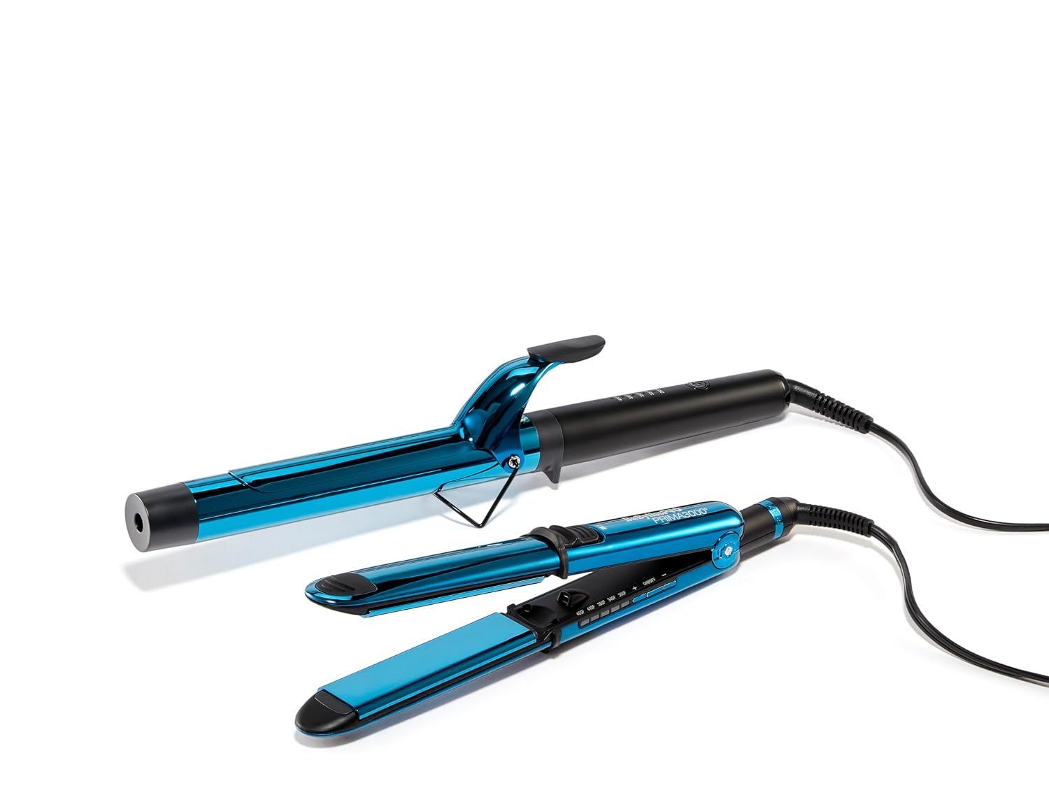 BaBylissPRO Nano Titanium 1 1/4 Prima Styling Iron and 1 1/4 Extended Barrel Curling Iron
