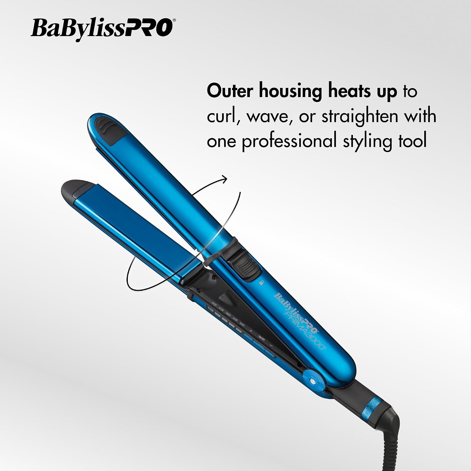 BaBylissPRO Nano Titanium 1 1/4 Prima Styling Iron and 1 1/4 Extended Barrel Curling Iron