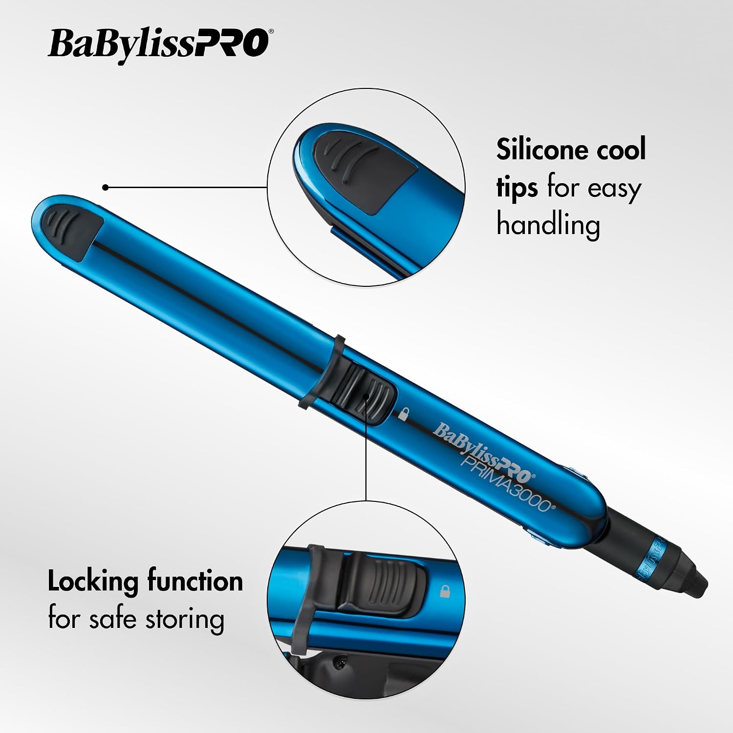 BaBylissPRO Nano Titanium 1 1/4 Prima Styling Iron and 1 1/4 Extended Barrel Curling Iron