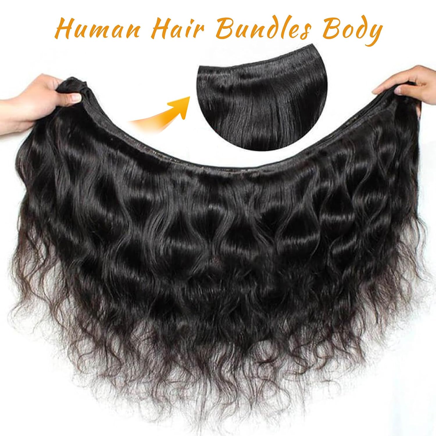 14A Brazilian Body Wave Bundles Human Hair 22 22 22 Inch 100% Real Raw Virgin Human Hair Bundles Body Wave 3 Bundles Human Hair Extension Natural Color(22 22 22)