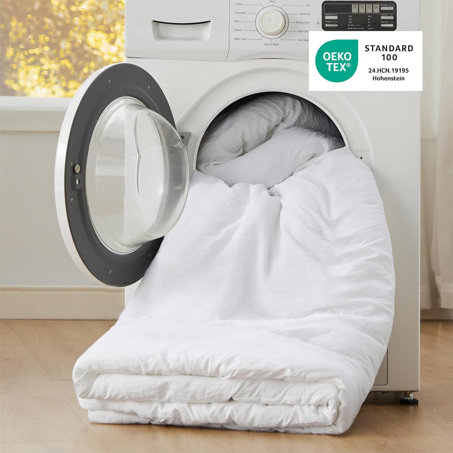 Bedsure Twin/Twin XL Comforter Set. White Soft Prewashed Bedding for All Seasons. 2 Pieces GentleSoft™ Bed Set. 1 Lightweight Comforter (68x88) and 1 Pillowcase (20x26)