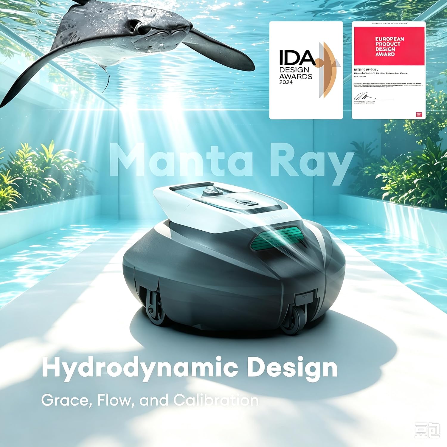 Ultenic Cordless Robotic Pool Cleaner with Remote&APP Control. Pool Vacuum for Above & In-Ground Pool up to 850 Sq.ft.. 90 Mins Long Runtime. Fast Charging. Self-Parking&2.5L Large Filter. Green