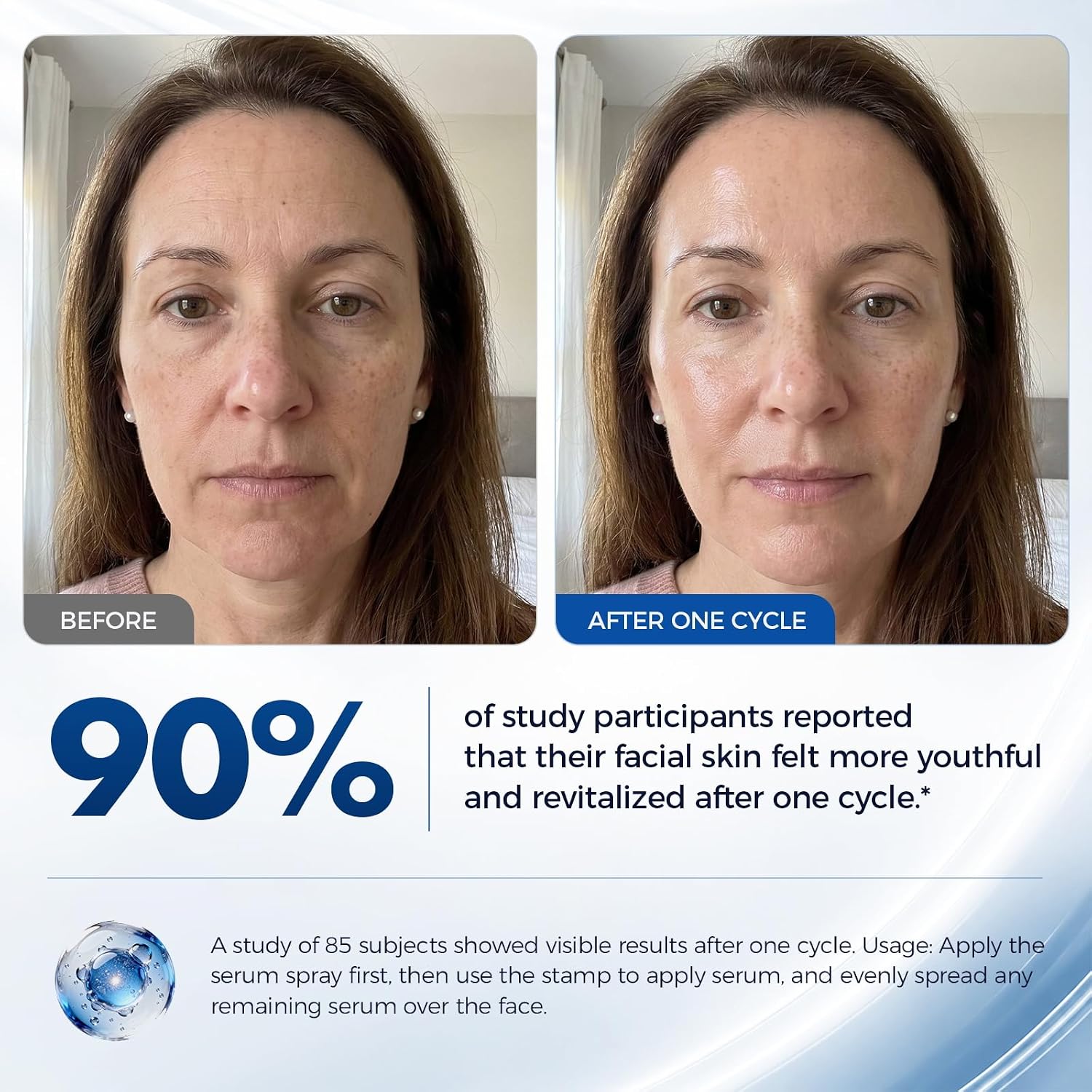 Micro-Infusion System for Face&Neck- 0.25mm Facial Stamp with Hydrating Spray and Blue Copper Peptide for Anti-Wrinkle&Firmer-looking.Easy 5-Minute At Home.Facial Kit for All Skin Types-3Month Supply