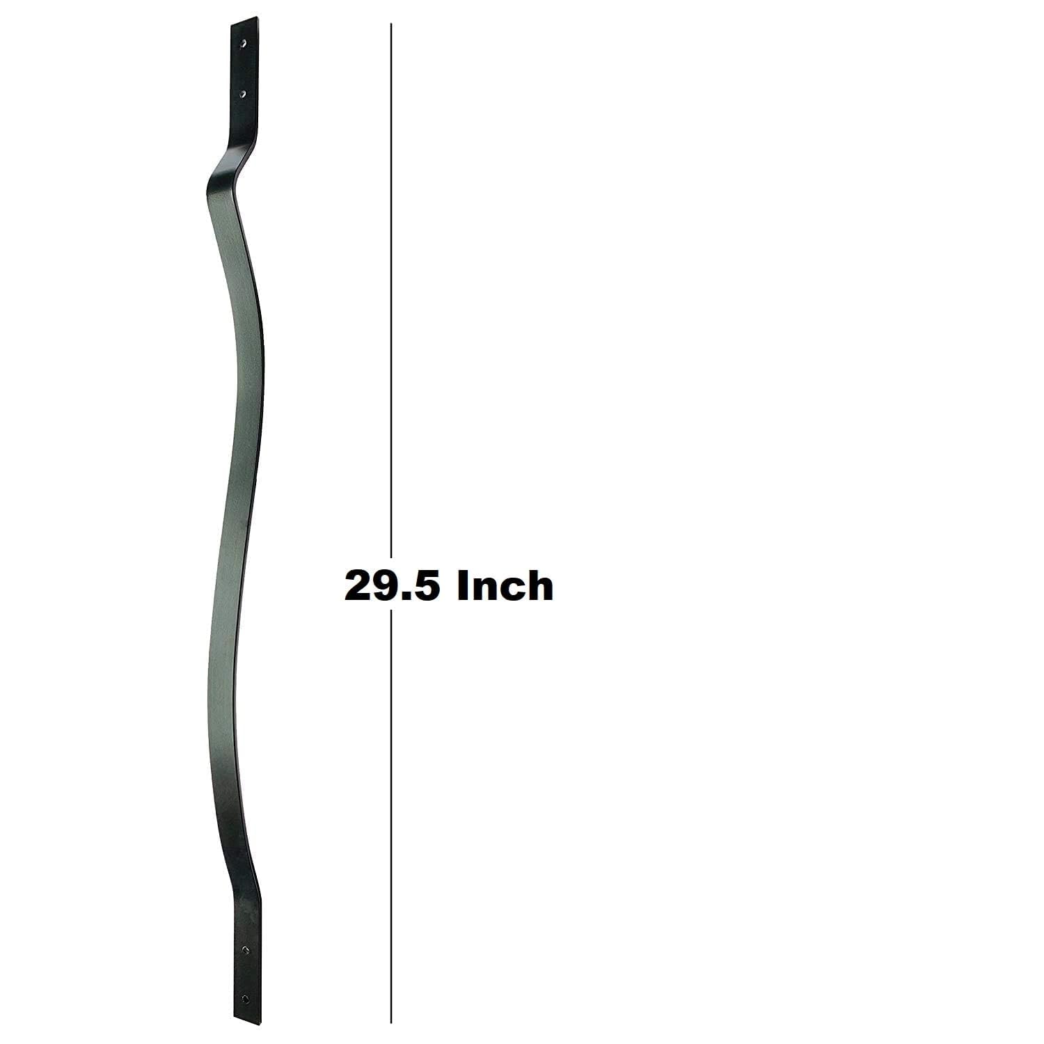HZIU 61 Pack 29.5 Deck Balusters with Screws .Iron Deck Railing | Rustproof Pre-Drilled Wave Arc Spindles .Easy install Metal Spindles for Outdoor Porch Stair Deck Railing - Amazon.com