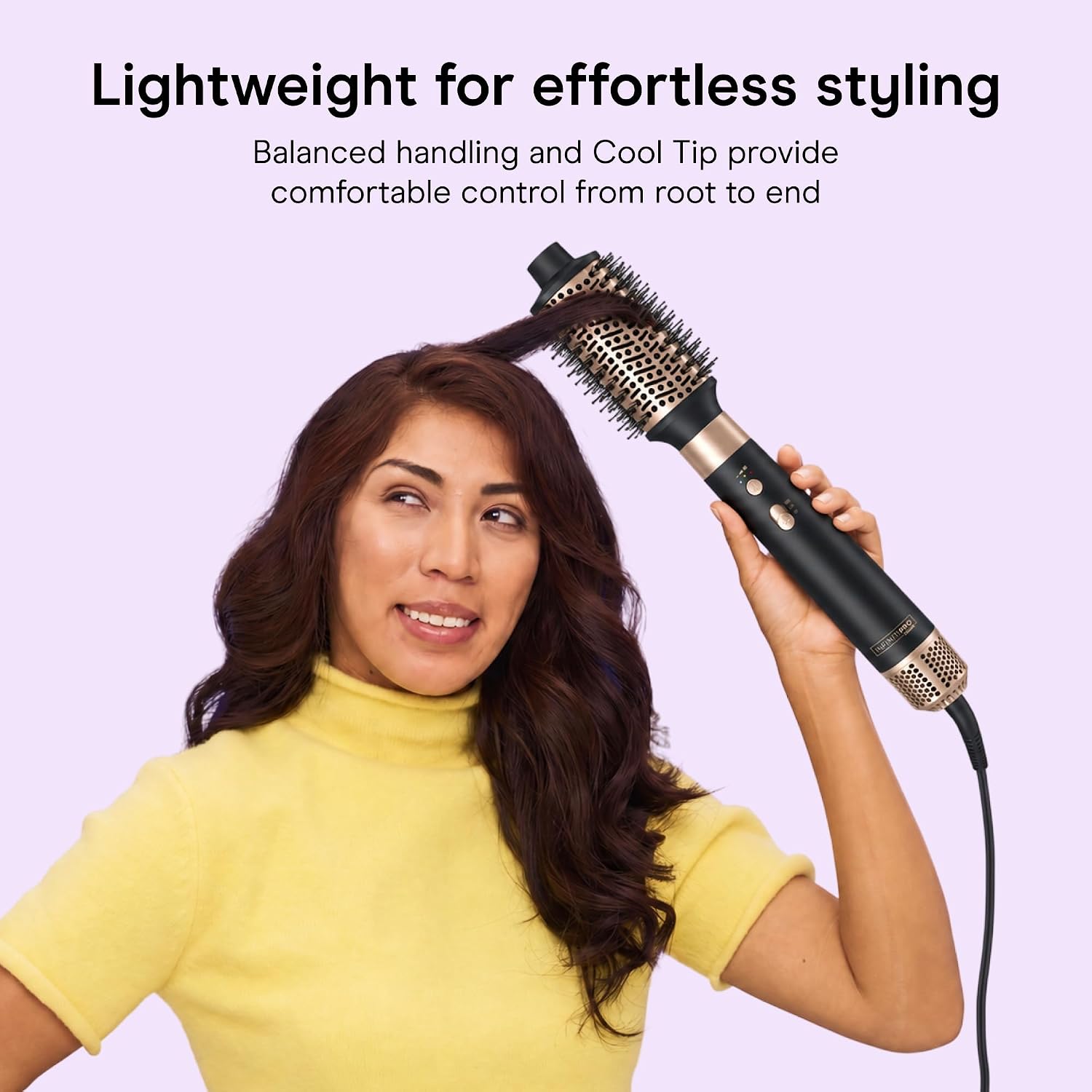 Conair DigitalAire Hot Air Styling System. 4 Attachments. Ionic Technology | Multi-styler with high-speed brushless motor. set includes curling wand. round brush. paddle brush. and drying nozzle