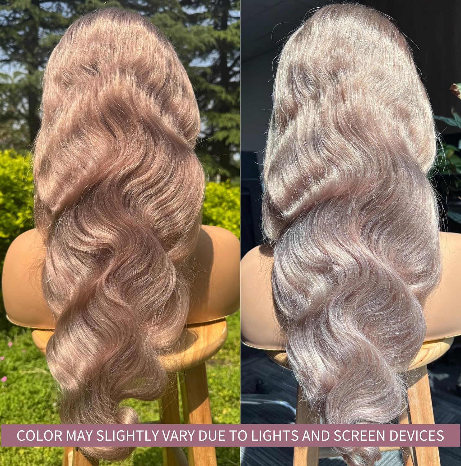 SIYUSI Ash Blonde Wig Human Hair Brown Roots Ombre Blonde 13x6 HD Lace Front Wig Body Wave Pre Plucked Natural Hairline for Black Women 26 Inch