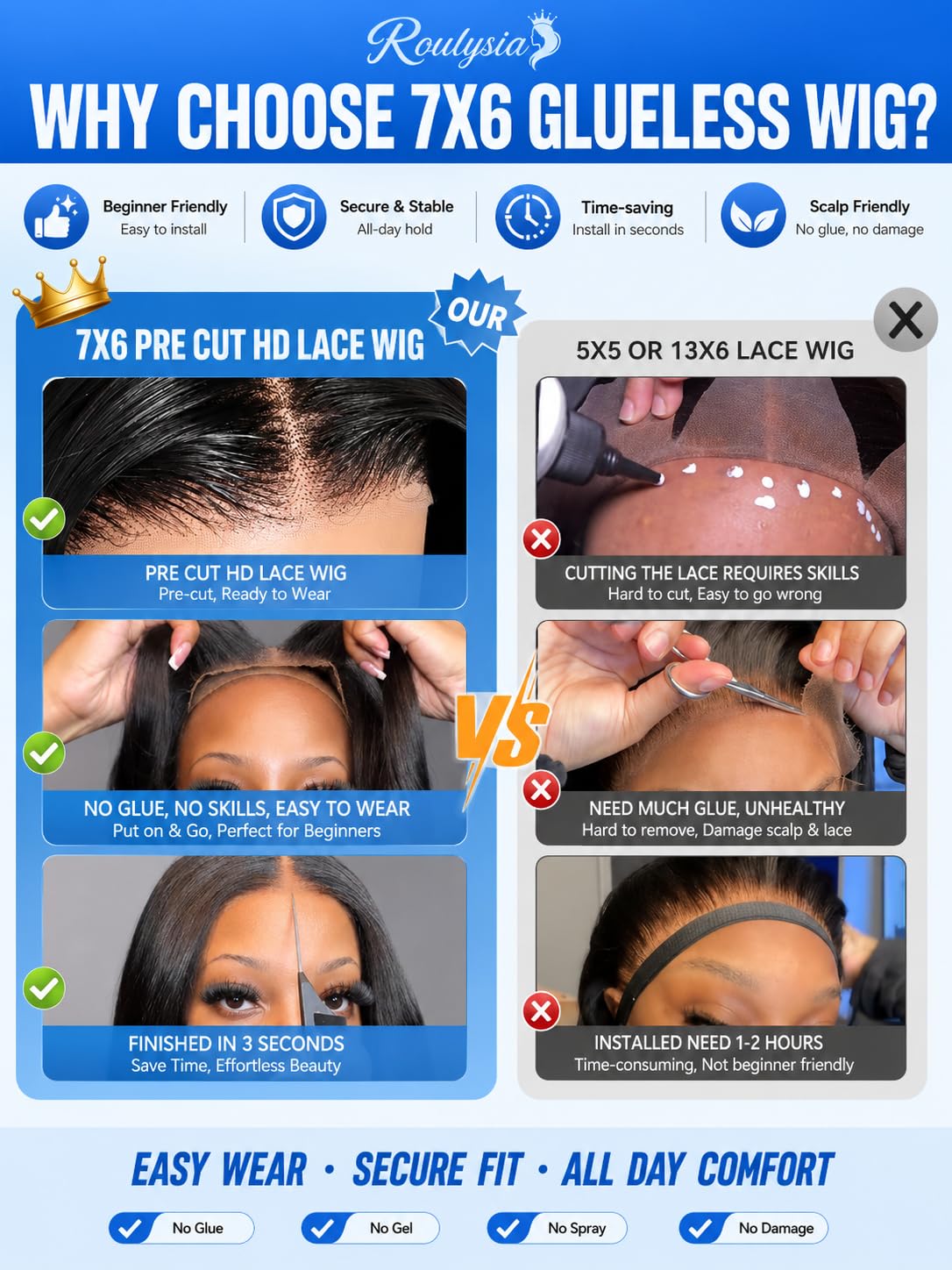 26 inch 7x6 Glueless Wigs Human Hair Pre Plucked Pre Cut 1B/30 Body Wave | Ombre Lace Front Wig Human Hair 180% density.pre-plucked & pre-cut. Glueless Wear & Go. Adjustable drawstring. Silky & soft