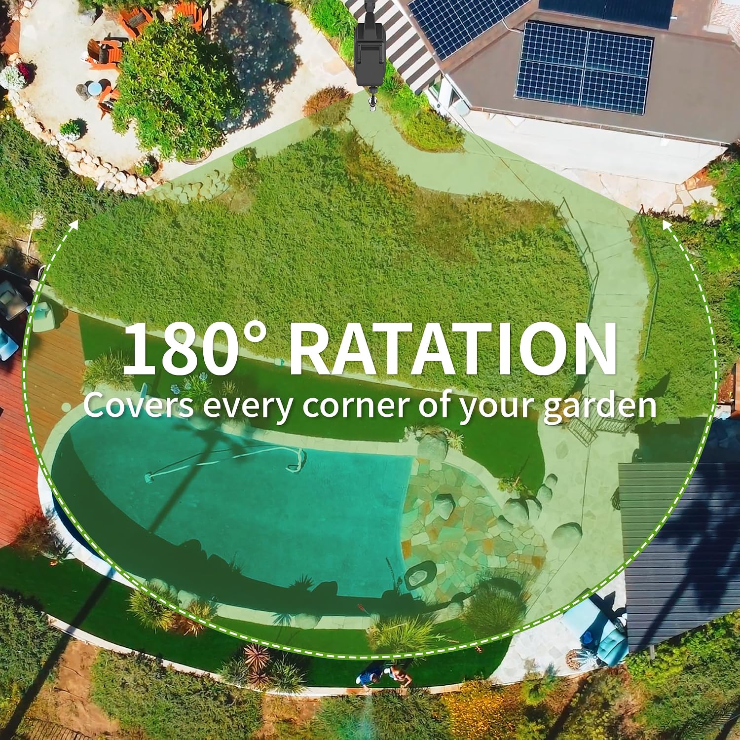 HOZEREEL 5/8 x 100 ft Heavy Duty Retractable Hose Reel Grey | Garden Hose Reel 180°Swivel Wall Mount. UV Resistant. Slow Self Retract System. Upgraded Any Length Lock. 10 Pattern Nozzle