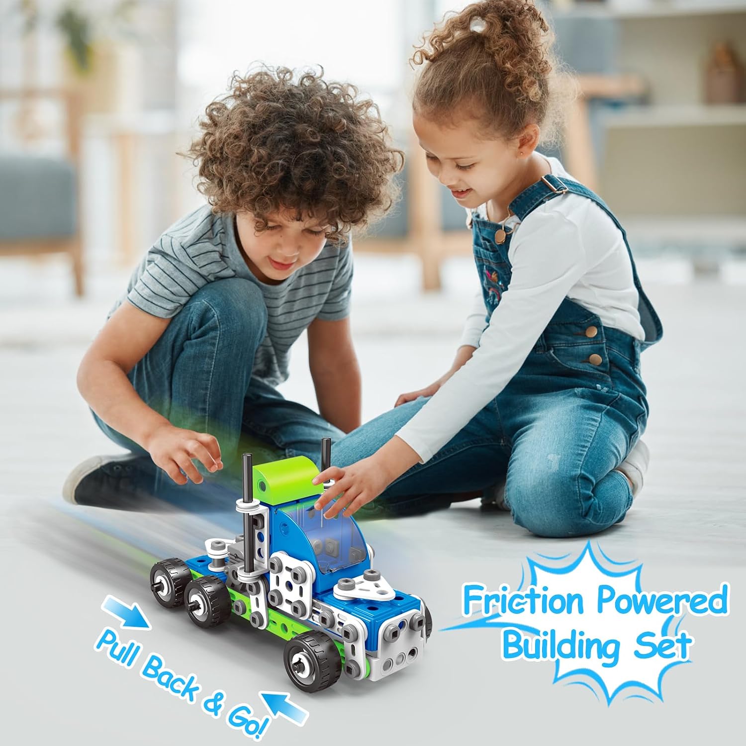 18 in 1 Educational STEM Toy for 4 5 6 7 8+ Year Old Boy Girl Birthday Gift | Building Toys Stem Activities for Kids Ages 4-8 5-7 6-8 Build and Play Construction Toy for Boys 4-6 8-10 (Pull Back Cars)