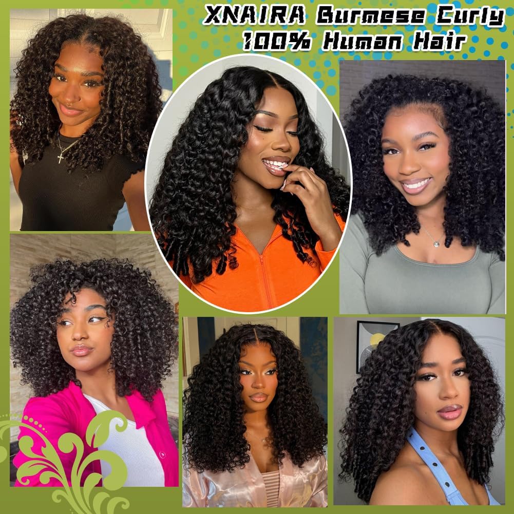 XNAIRA Half Wig Human Hair 3 In 1 Seamless Flip Over Half Wigs With Drawstring Half Wigs for Women Human Hair Glueless Wear and Go Half Up Half Down Headband Wig Human Hair(18 Inch.1b# Black) color