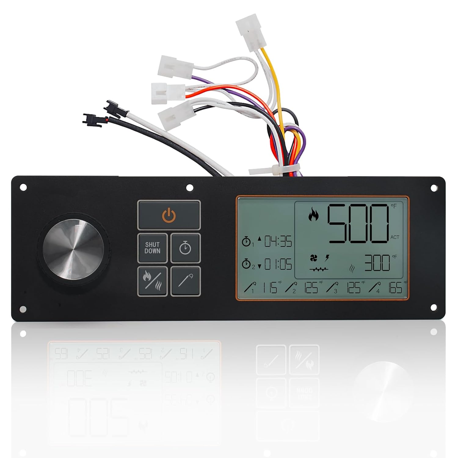 G2 Digital Control Panel Circuit Board Replacement Parts for Oklahoma Joe's Rider 1200 DLX and Rider 1200 DLX L-Series Generation 2 Pellet Grill Smokers. Replacement Part Number 16813-08
