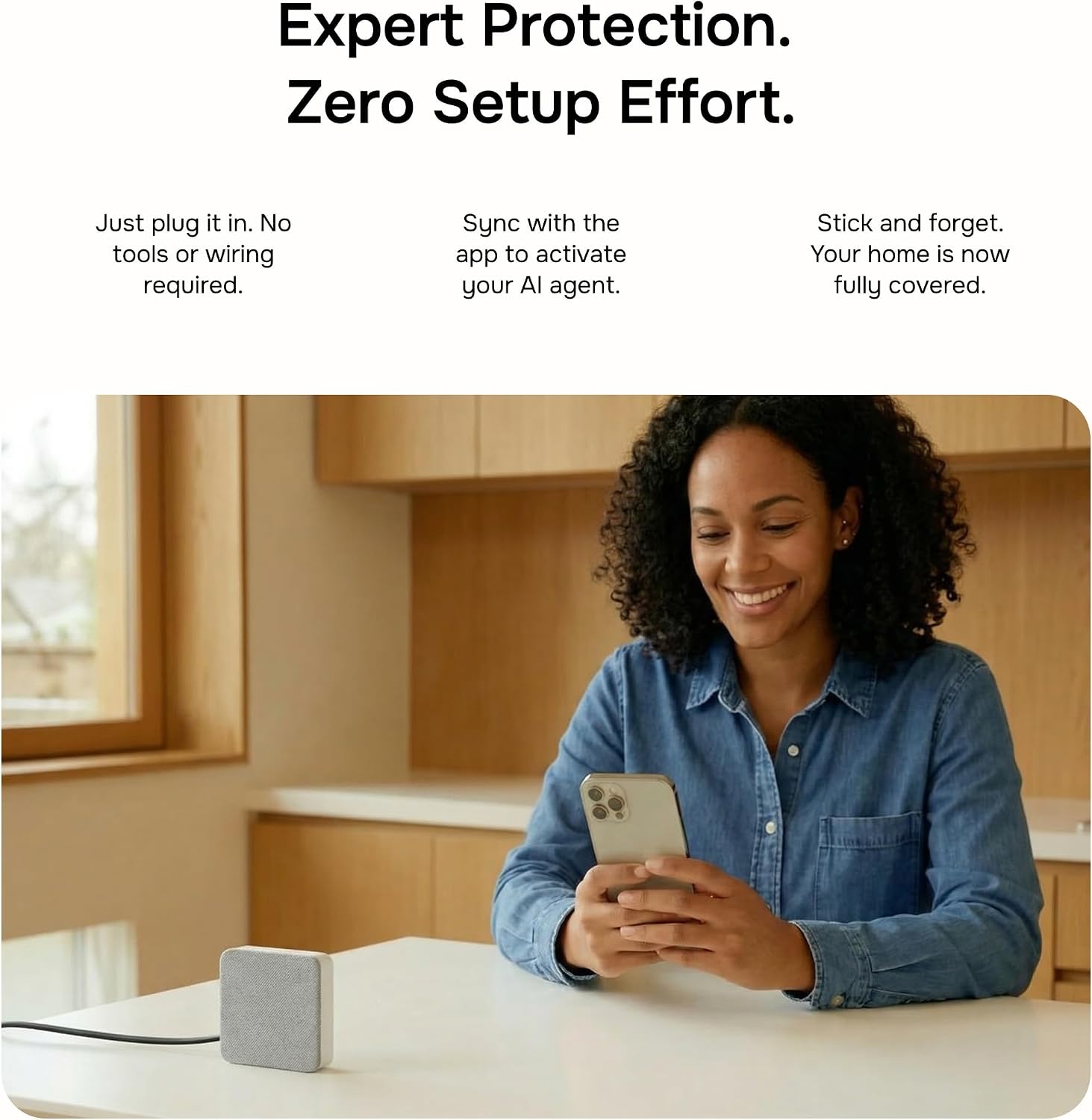 Layla Noise Monitoring Device for Airbnb. Rental. Office & Home | Noise & Occupancy Sensor with Radar-Based Motion Detection | Privacy-Safe Security Monitor | No Subscription