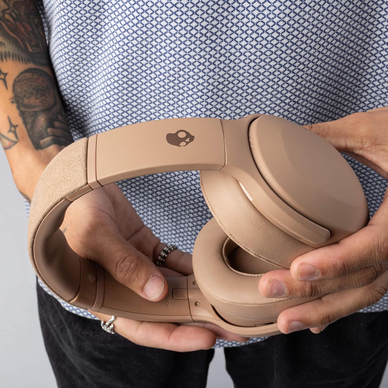 Skullcandy Crusher Evo Wireless Multi-Sensory Bass Headphones - Primer | Bluetooth. Noise Isolating Over-Ear Fit. 40 Hours Battery. Microphone. Working Out. Gym. Travel. Studying. Music
