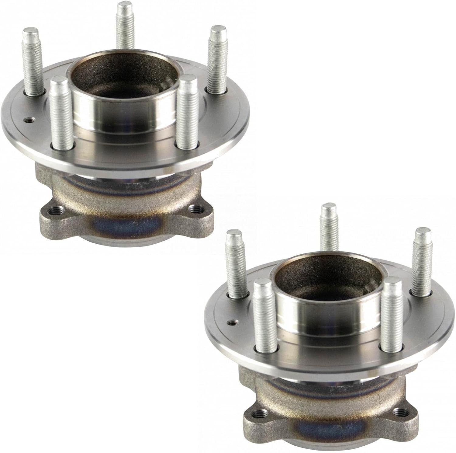 TRQ 2 Piece Rear Wheel Bearing & Hub Assembly Set with ABS Sensor | For 2014-2017 Buick Verano 2014-2015 Chevrolet Cruze 2013-2015 Volt