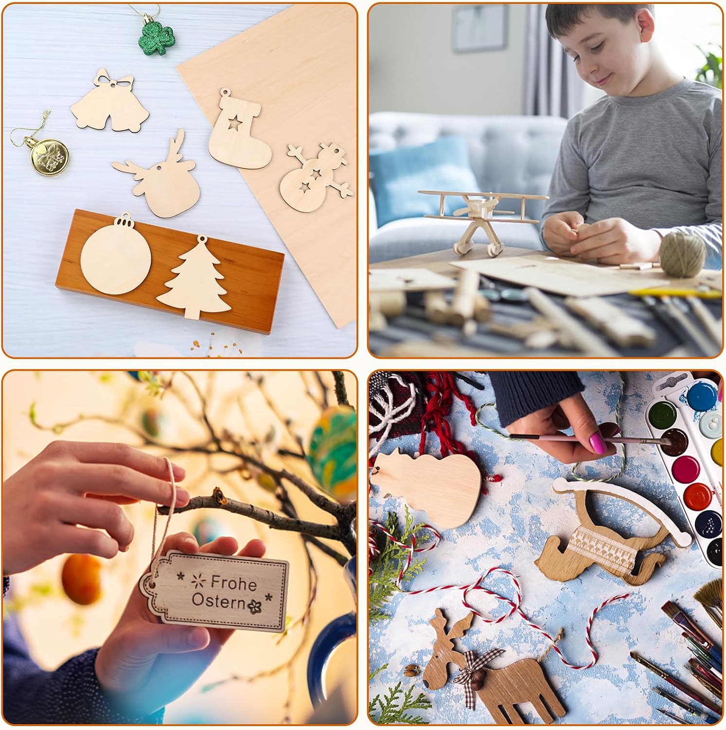 42 Pack Basswood Sheets 12x12x1/8 for Crafts.Unfinished Wood.3mm Basswood Craft Wood Board Perfect for DIY Ornaments and Models Drawing Painting Engraving Burning and Laser Scroll Sawing.