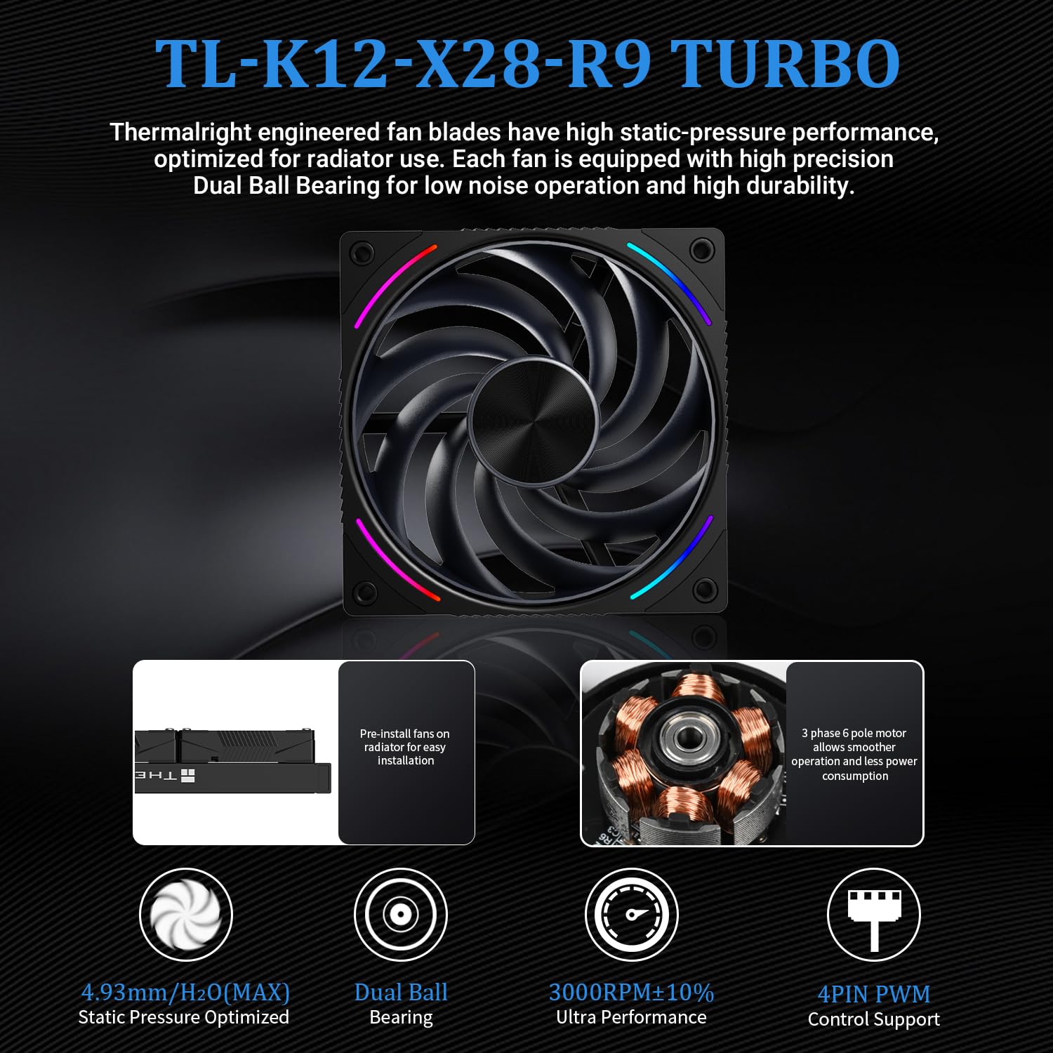 Thermalright Wonder Vision 360 Turbo ARGB Black AIO CPU Cooling. CPU Water Cooler System. 6.67 Inch Curved Screen with 2400x1080 Resolution. for AM4/AM5. LGA1851/1700. 7