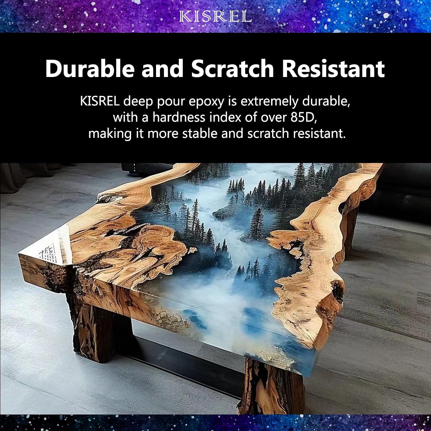 Deep Pour Epoxy Resin. KISREL 4.5Gallon Resin Epoxy Kit (2