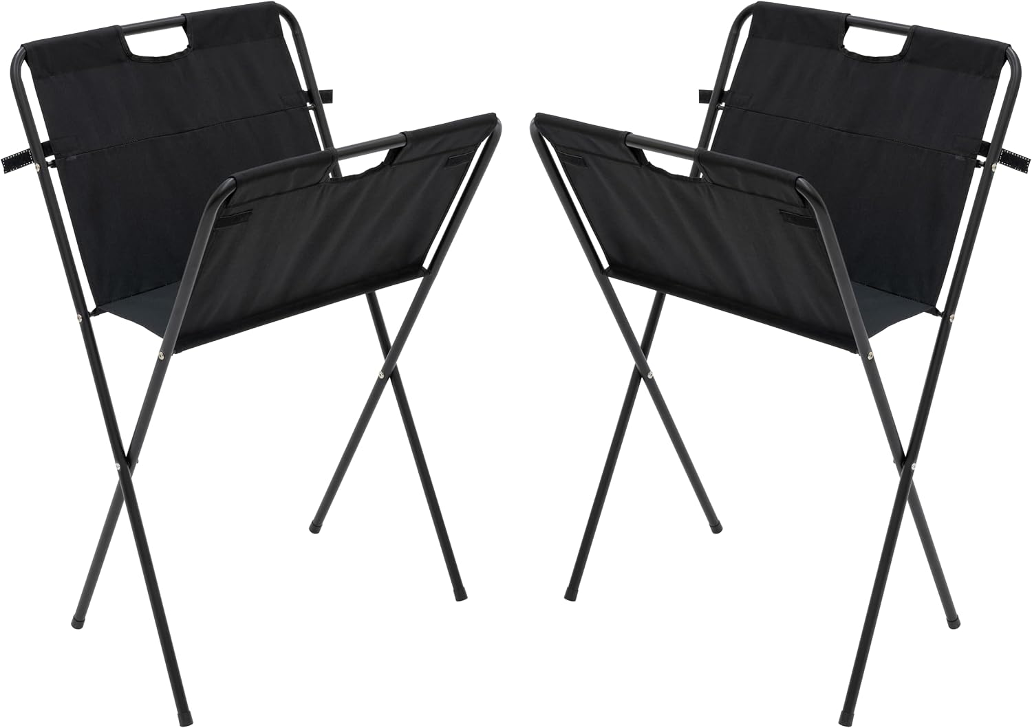 Pearington Folding and Collapsible Canvas Print Display Rack and Poster Stand. Black. 2 Pack