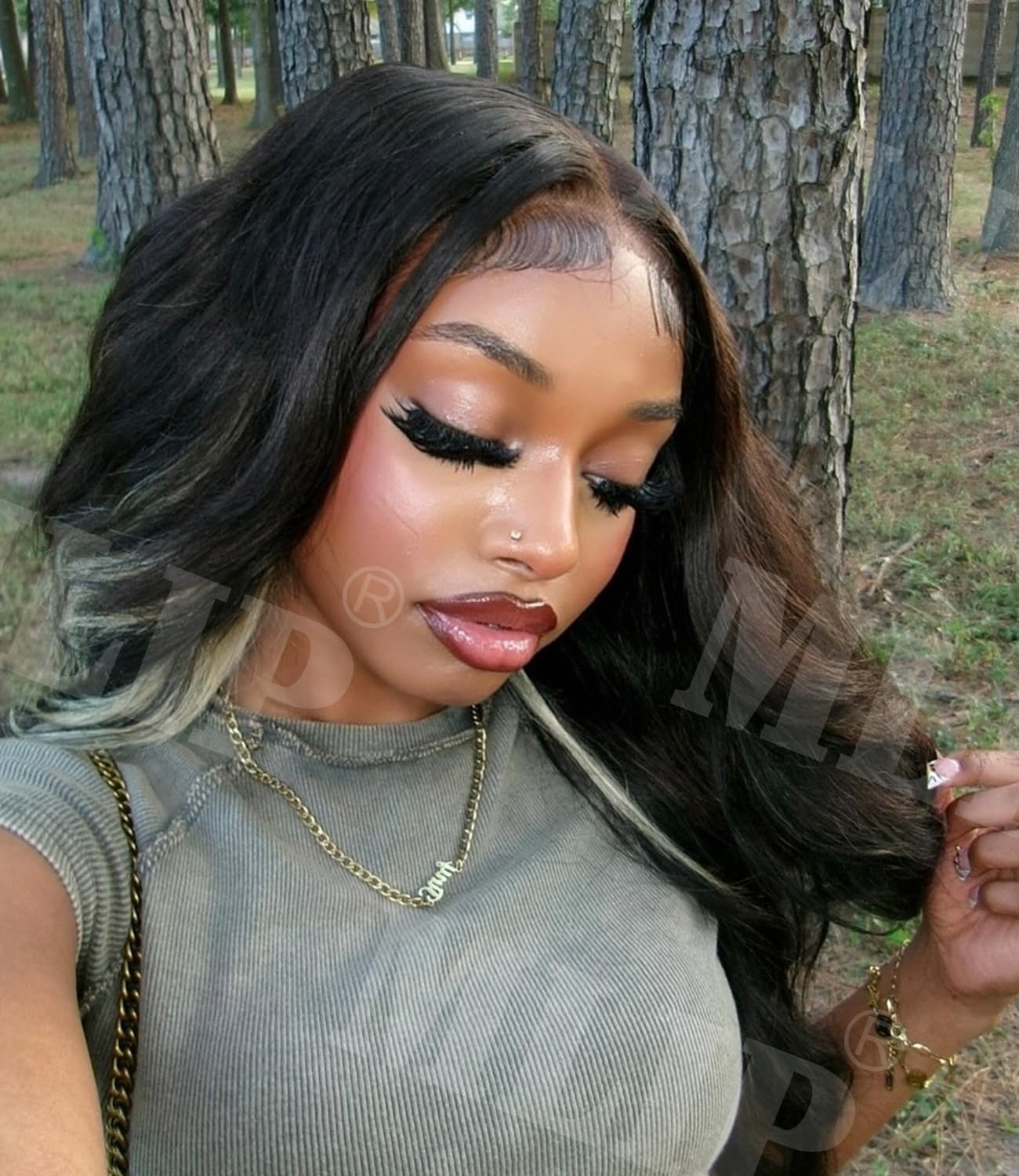 Mlip 5x5 HD Lace Closure Body Wave. 0.10mm Ultra Thin Invisible Swiss Lace | Skinlike Real HD Lace Melt into Skin Perfectly. Natural Hairline. Raw Indian Human Hair 18 Inches Natural Color