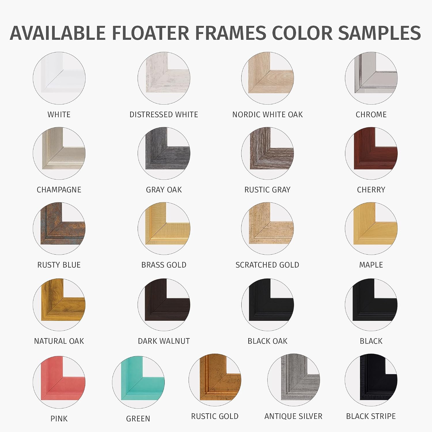 Pixy Canvas 20x30 inch Floater Frame for Canvas Paintings. Wood Panels. Canvas Panels & Stretched Canvas Boards. Floating Frame fits 5/8. 3/4 & max 7/8 Deep Artwork (Black. 20 x 30 inch)