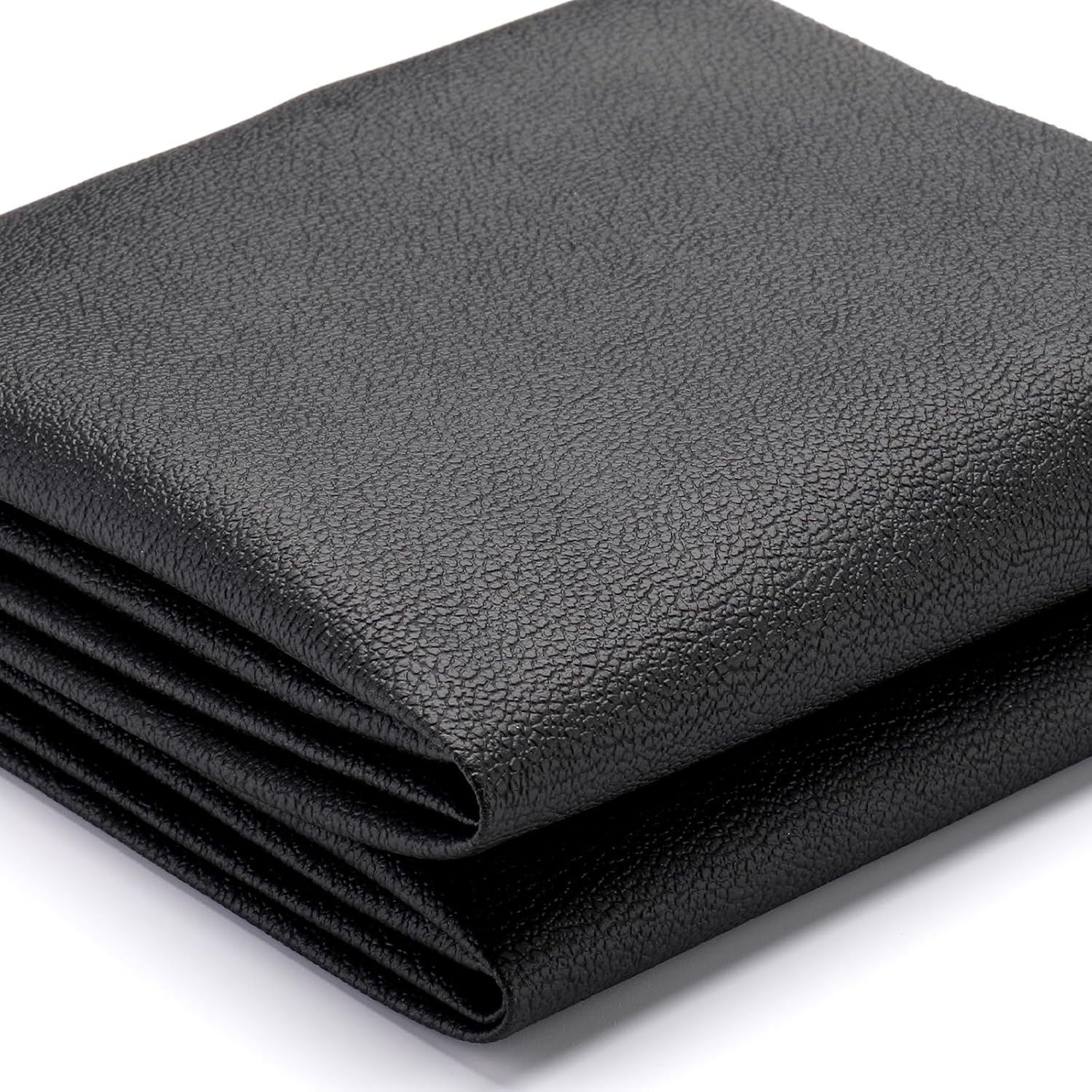 K-Musculo Vinyl Fabric. Marine Faux Leather Upholstery. for Upholstery Crafts. DIY Sewings. Sofa. Handbag. Earrings. Packed in Rolls.No creases (Black 54'' X 180'' inch 5Yd)