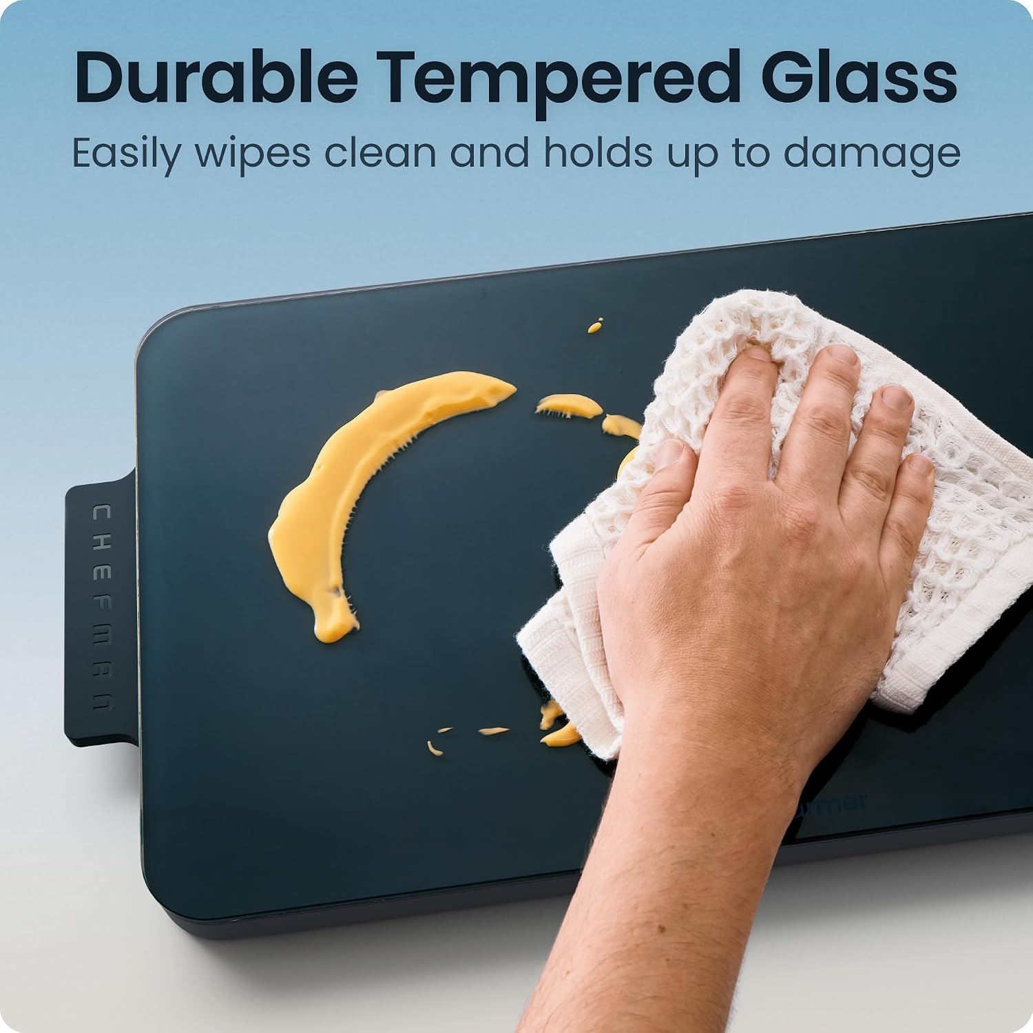 Chefman Everything Warmer Electric Warming Tray. 20 x 16 Modular Expanding Design. Graphene Full-Surface Heating. Food Warming Mat for Parties. Gatherings & Daily Use. Two Tempered Glass Panels