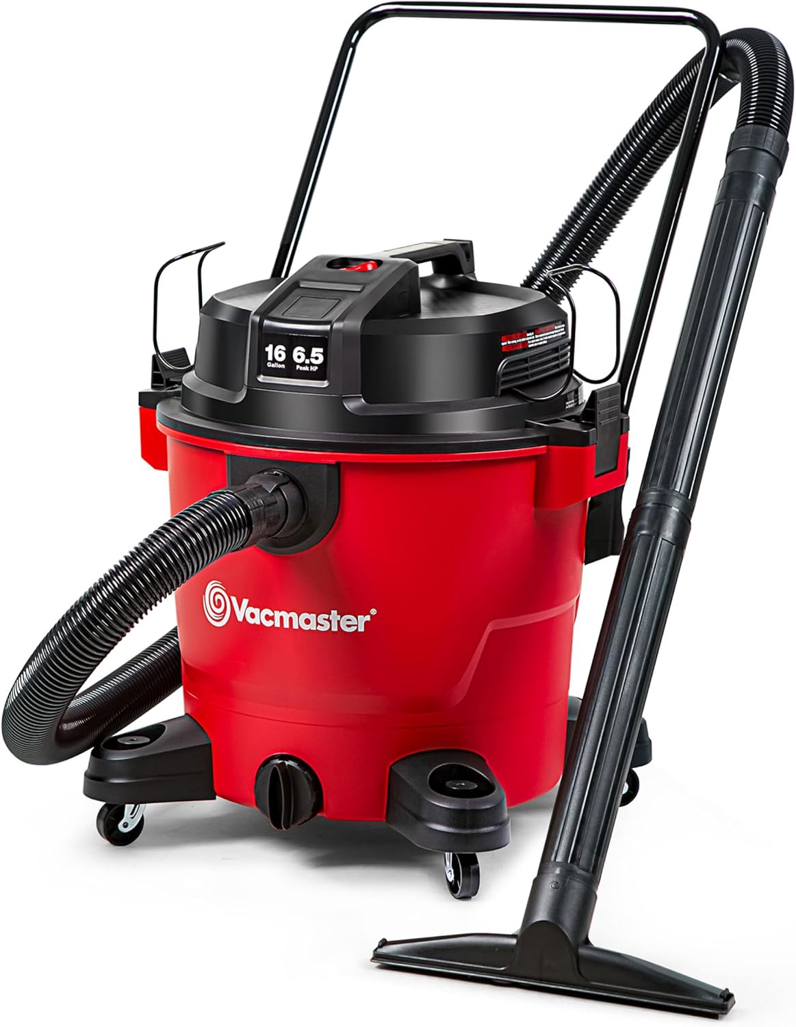 Vacmaster VJH1612PF 1101 16 Gal 6.5 Peak HP† Heavy-Duty Wet/Dry Vac Red