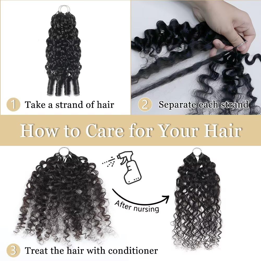 Burmese Curly Ombre Crochet Human Hair for Black Women 22 Inch 1B/30# | 150g Human Hair Crochet Bundles Lightweight Knotless Crochet Hair Human Hair Feather Crochet Hair Extensions Kit