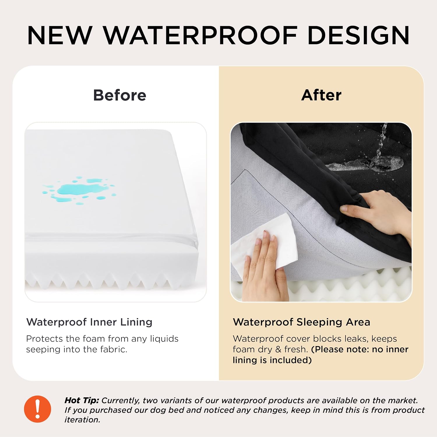Bedsure Orthopedic Dog Beds for Small Dogs with Removable Washable Cover | 24 Classic Comfy Puppy Couch Sofa Waterproof. Cozy Bolster Sides. Nonslip Bottom. Pet bed for Cats.Senior Dogs. Black