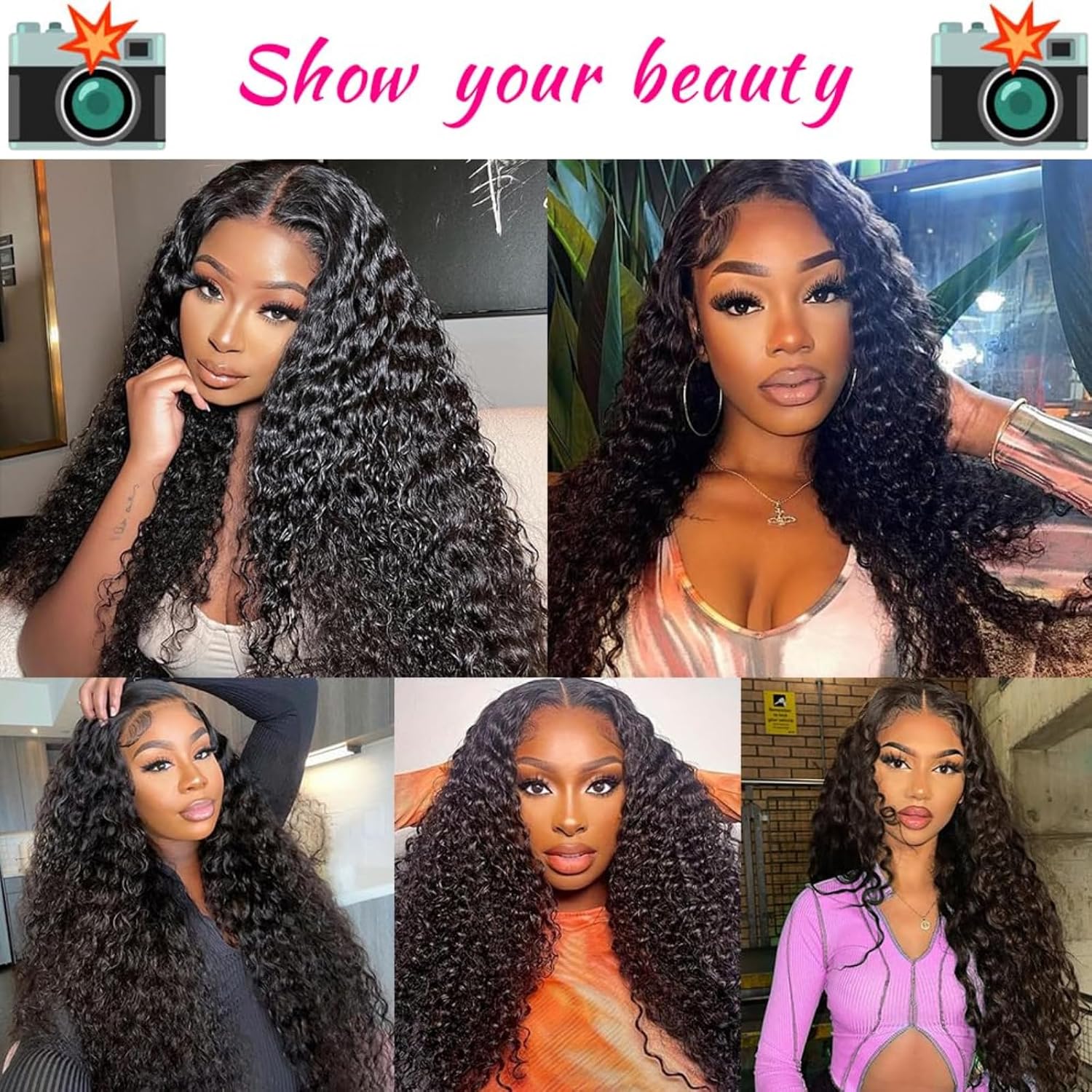 12A Deep Wave Bundles Human Hair 16 18 20 22 Inch Unprocessed Brazilian Virgin Deep Curly Quick Weave 4 Bundles Hair Extensions for Women Natural Color