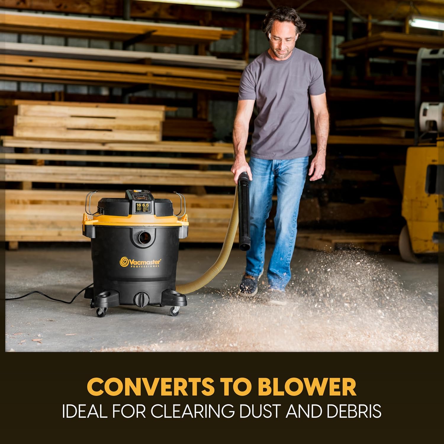 Vacmaster Professional Beast VJH1612PF 0203 16-Gal 6.5 PHP Large Wet/Dry Vac