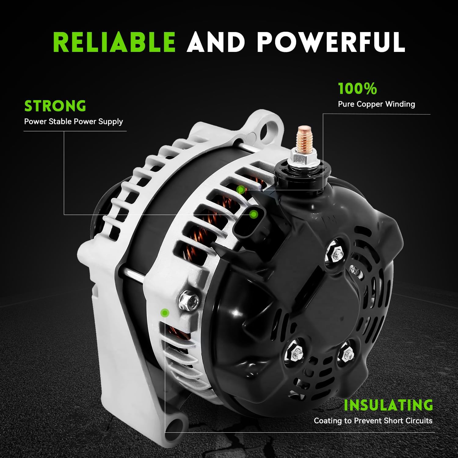 WAGSON 150A New Alternator Compatible with 2014-2019 Silverado 1500 2500 3500 HD. 2015-2019 Chevrolet Tahoe. 14-19 GMC Sierra 1500 2500 3500. 15-19 Yukon 4.3 5.3 6.0 6.2 6.6L. 84143543 22747894