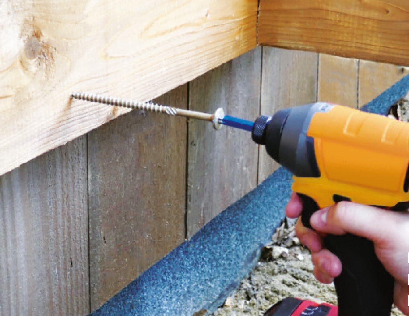 PWR Drive CST Series (50 Pack) 3/8 inch x 12 inch Structural Wood Screws for Outdoor Decks and General Construction. Rustproof Finish. T-40 Star Bit Included. FTC17GO3812L