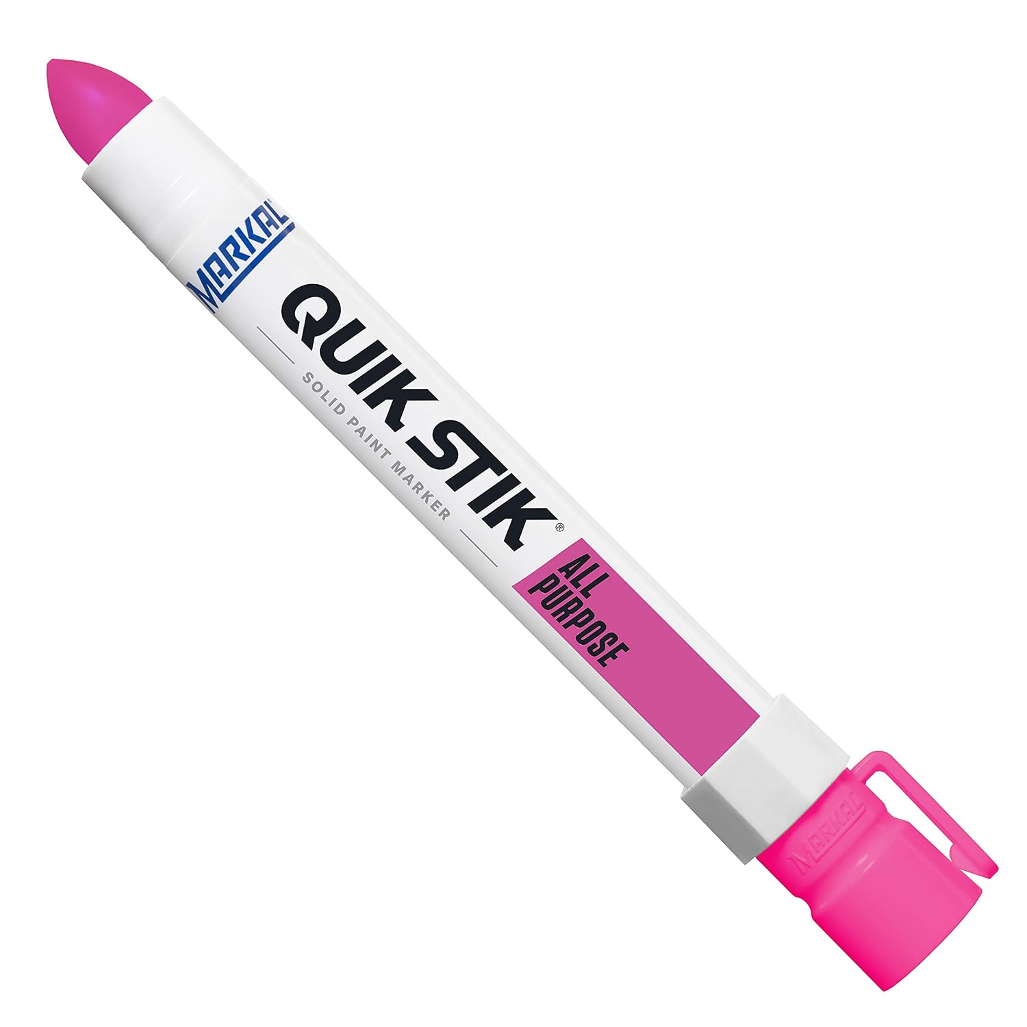 Markal 61044 Quik Stik All Purpose Solid Paint Marker. Fluorescent Pink (Pack of 12)