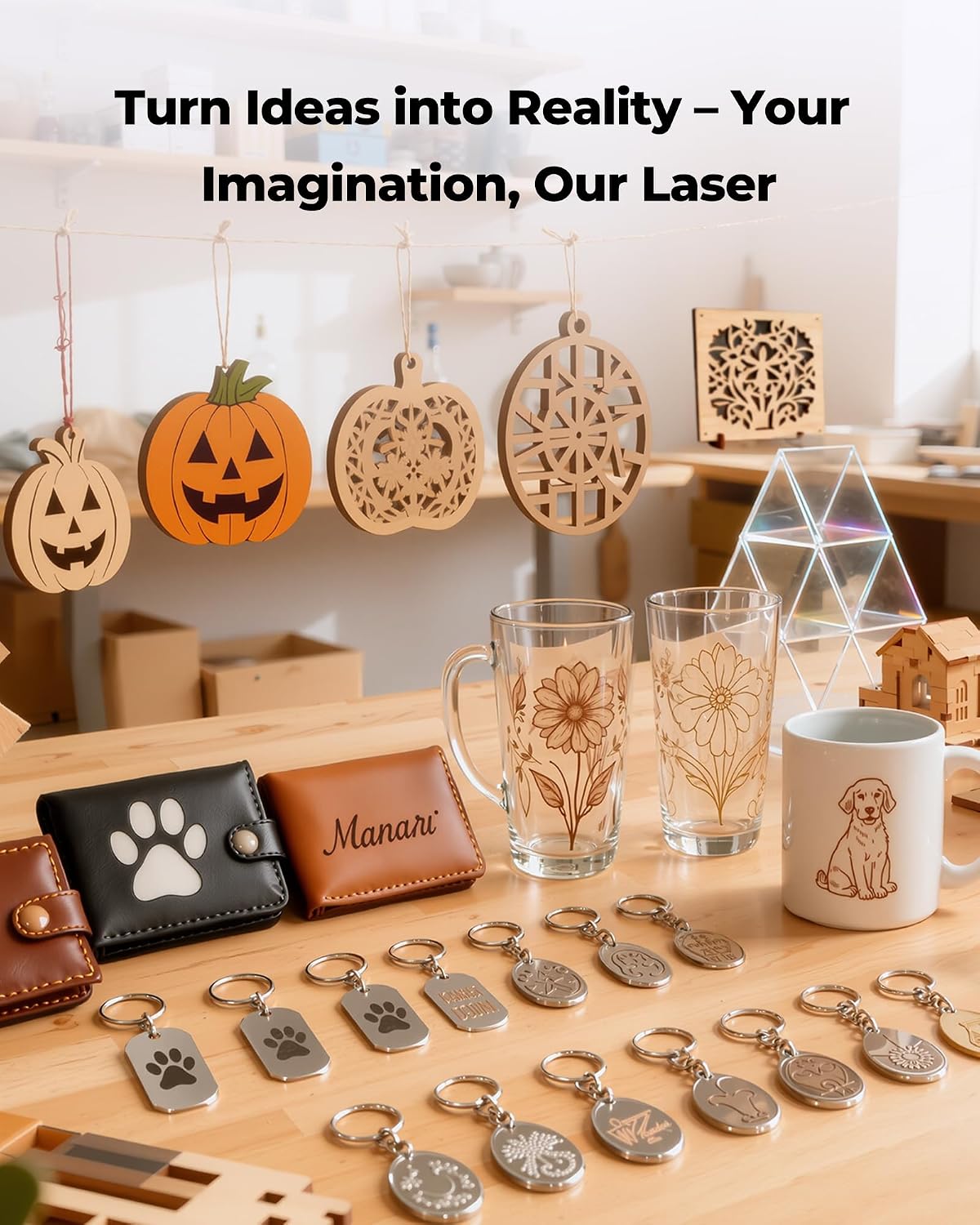 ACMER S1 Laser Engraver Machine. 2500mW Lazer Cutter for Wood and Acrylic | 130 x 130mm Working Area. Compact Desktop Design. Detailed Results for DIY Crafts and Small Projects