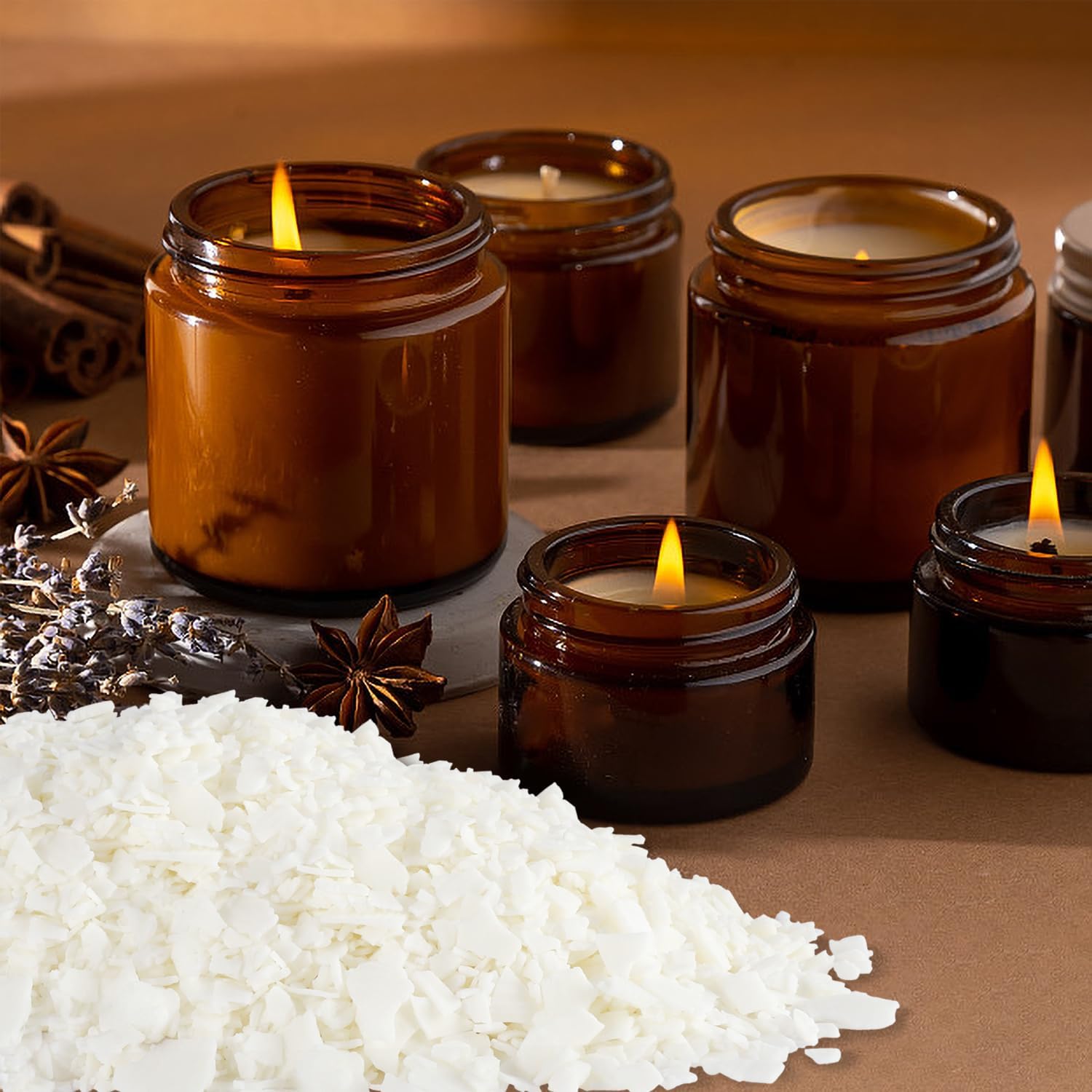 Pure Soy Wax for Making Candle - Pure Nature DIY Soy Wax Flakes -20 Pound Bag…