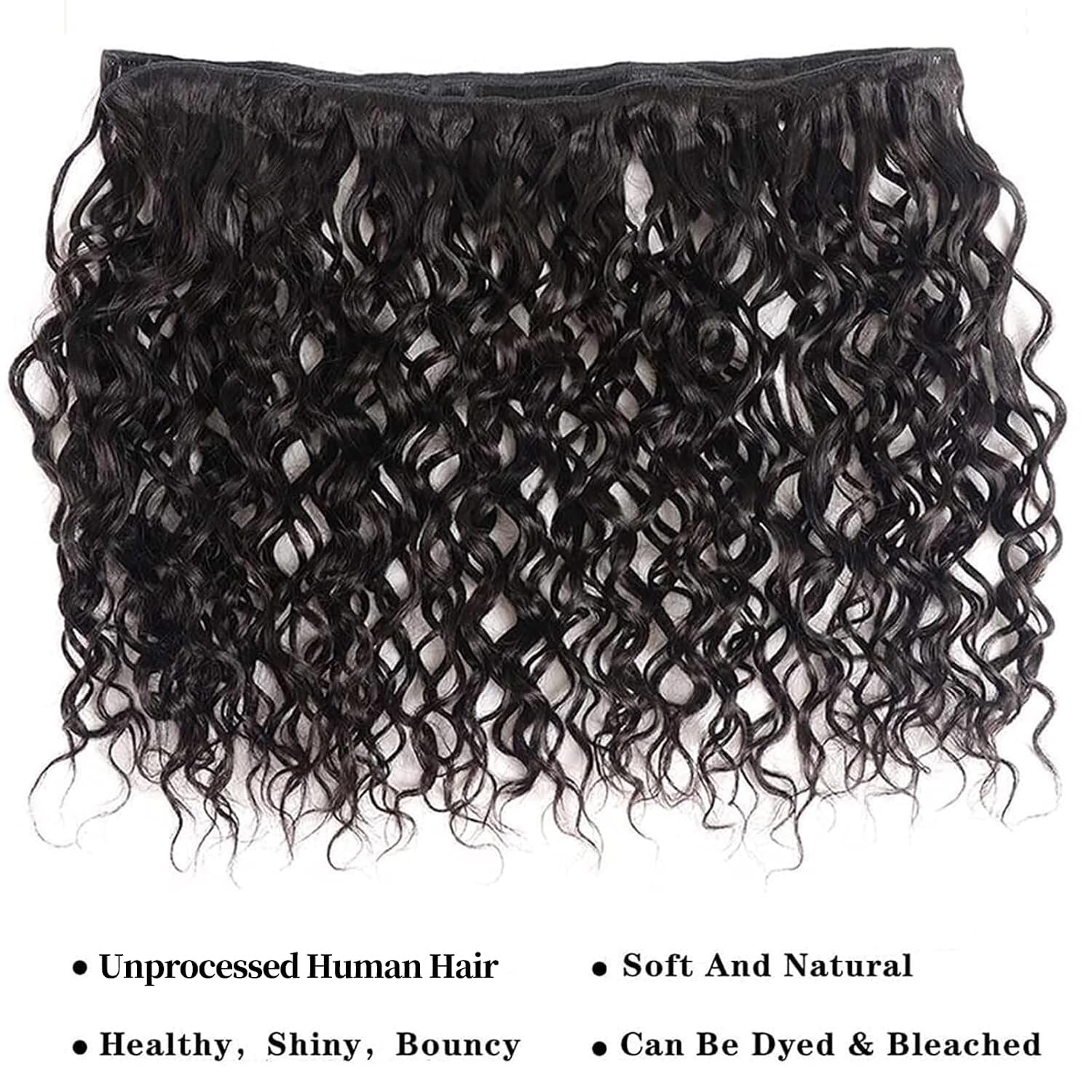 Deep Wave Human Hair Bundles 20 20 20 Inch 12A Unprocessed Brazilian Virgin Hair Deep Curly 3 Bundles Wet and Wave Hair Extensions Natural Color
